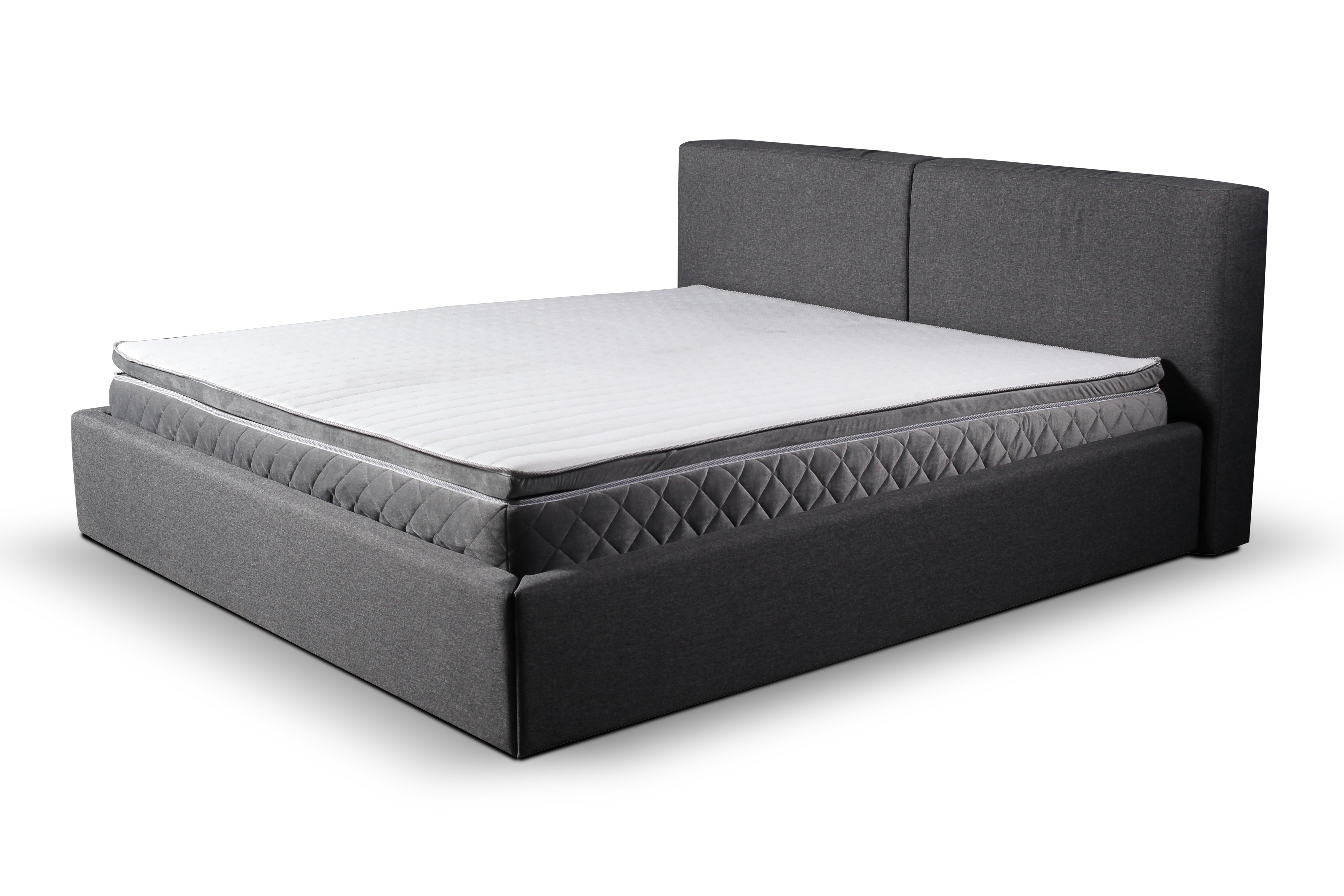 Polsterbett Mia Schwarz – Premium Samtstoff