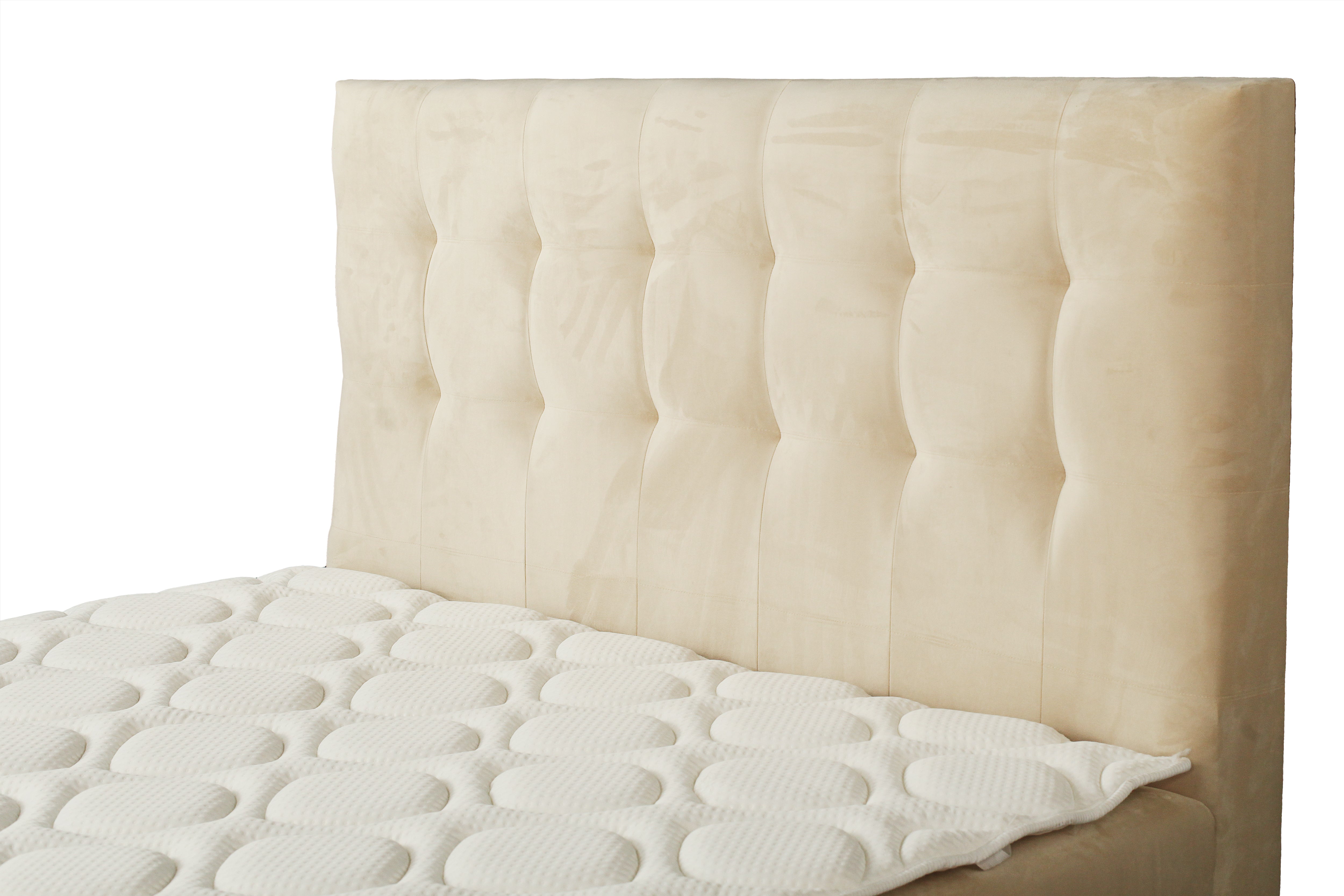 Boxbett Bari Beige – Premium Samtstoff