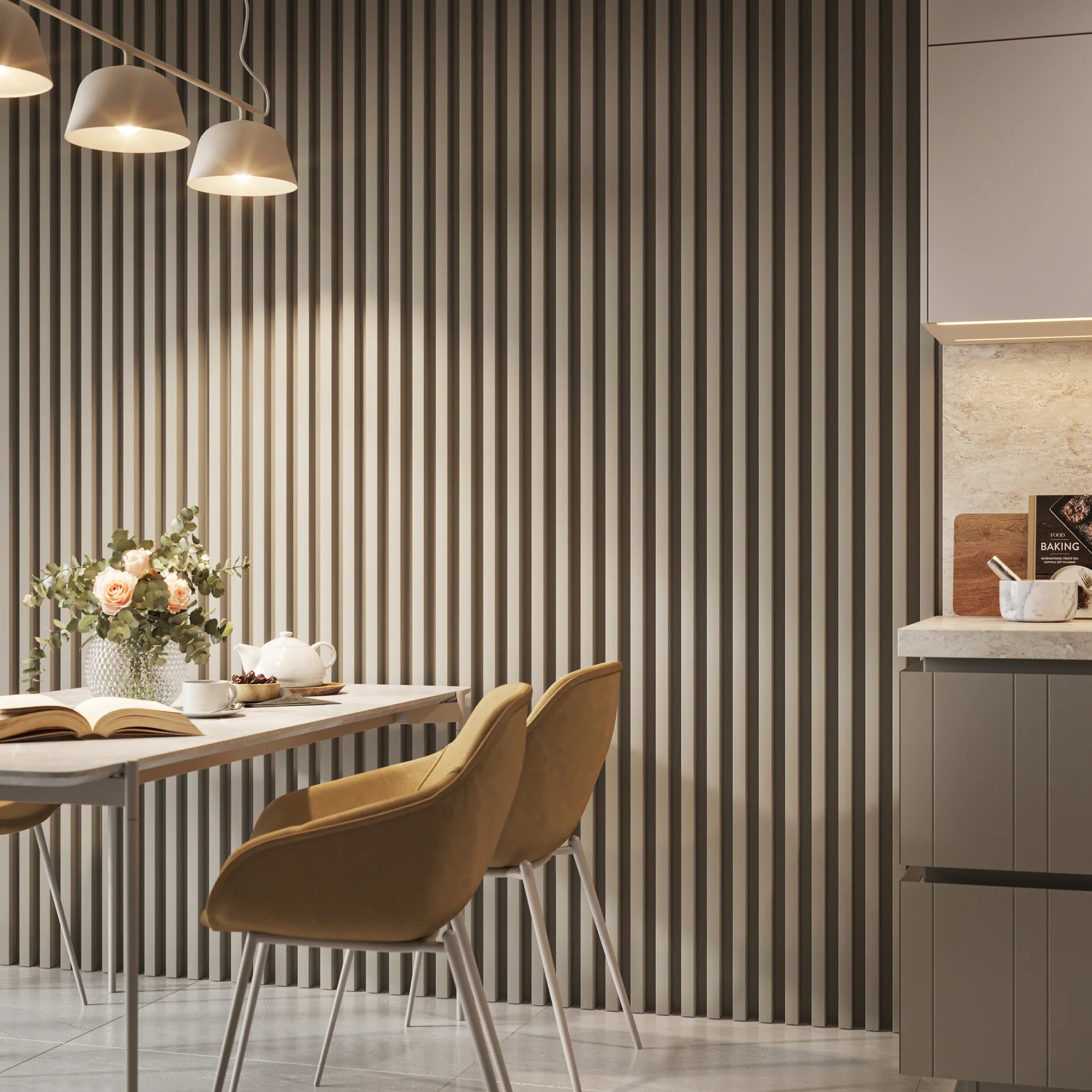 3D-Wandlamellen Einzeln