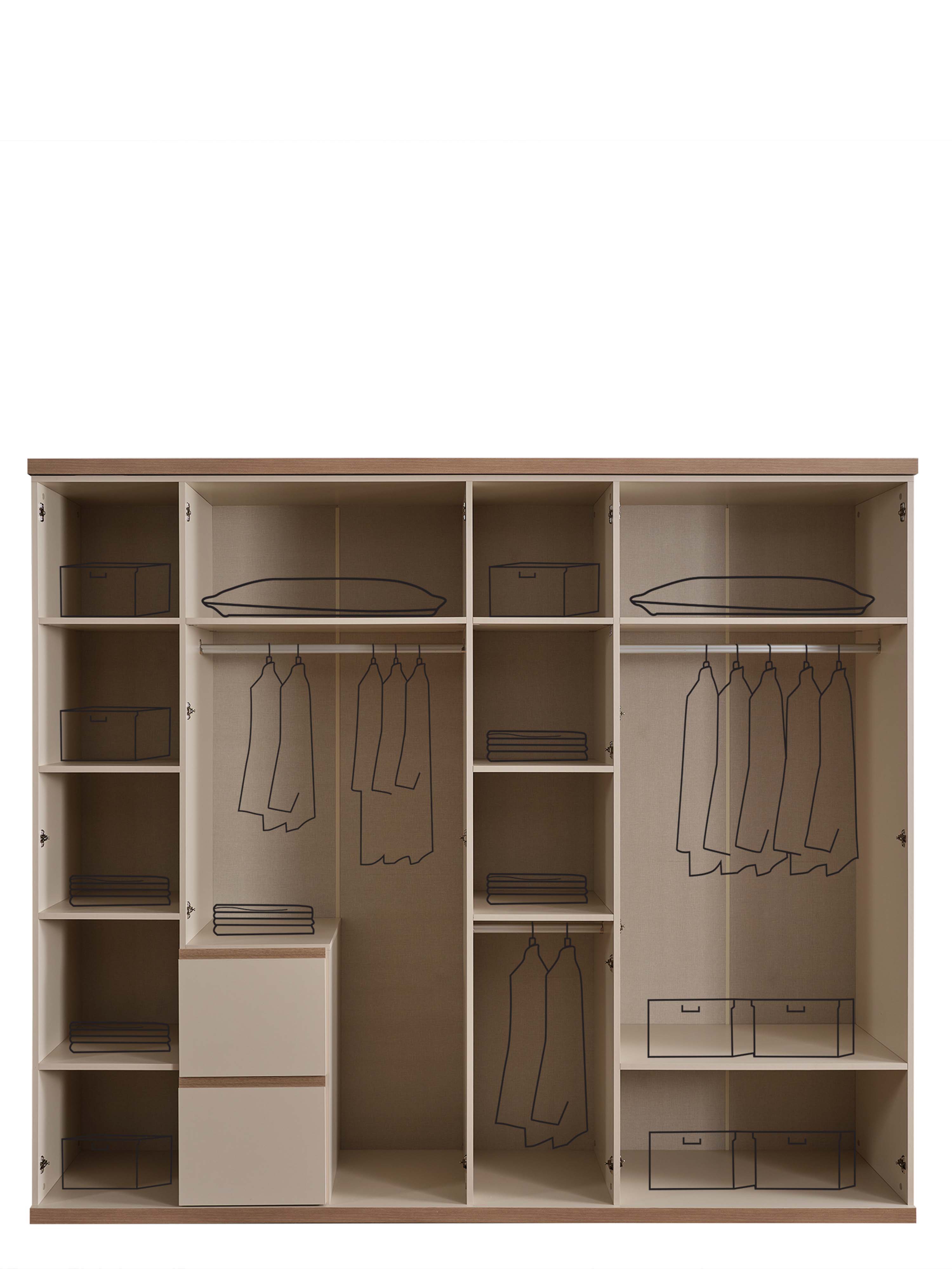 Bien Schlafzimmerschrank 6-Türen