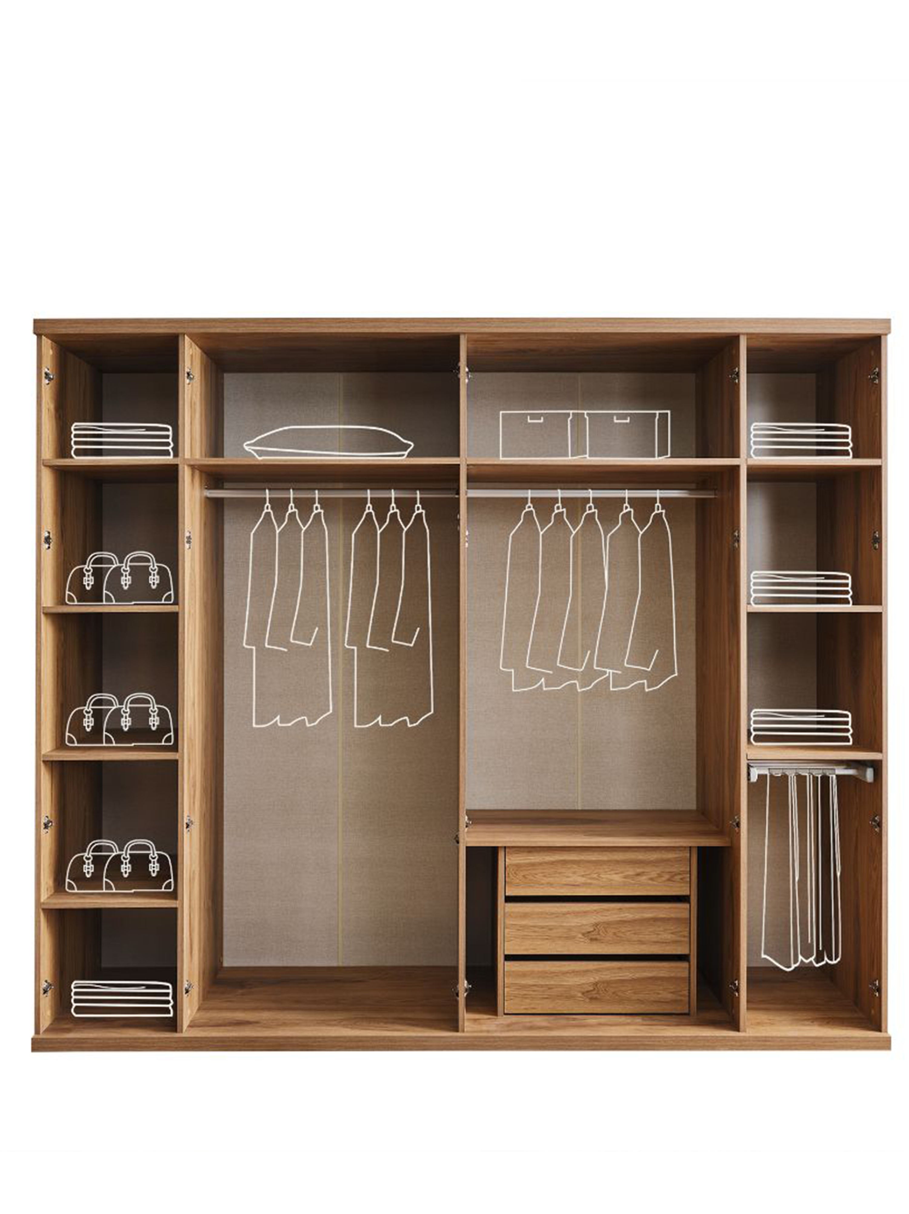 Clara Schlafzimmerschrank 6-Türen