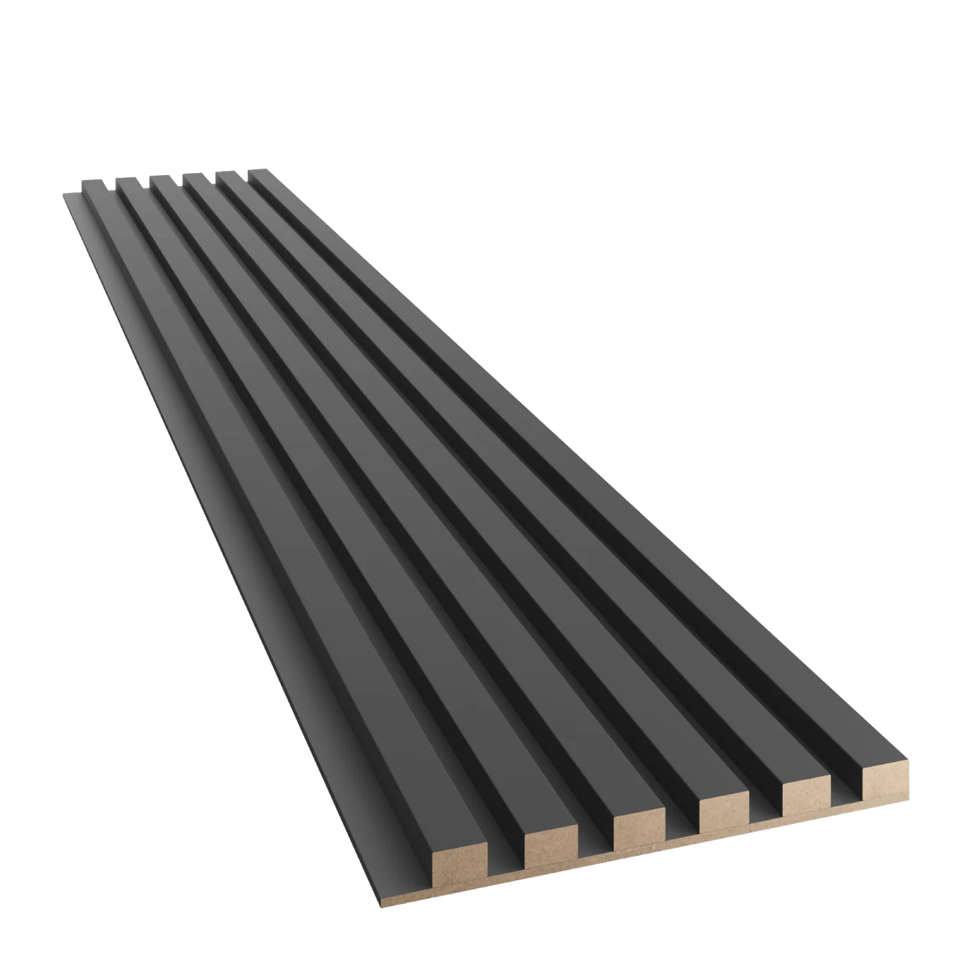 Slim-Lamellen auf MDF-Platte