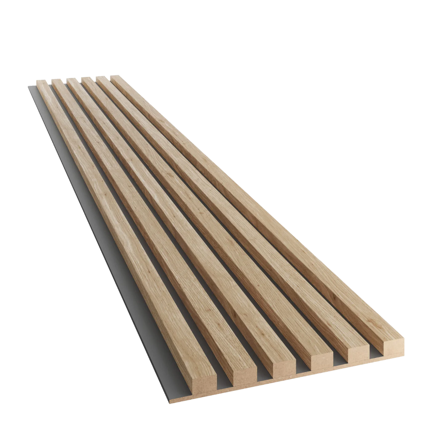 Slim-Lamellen auf MDF-Platte