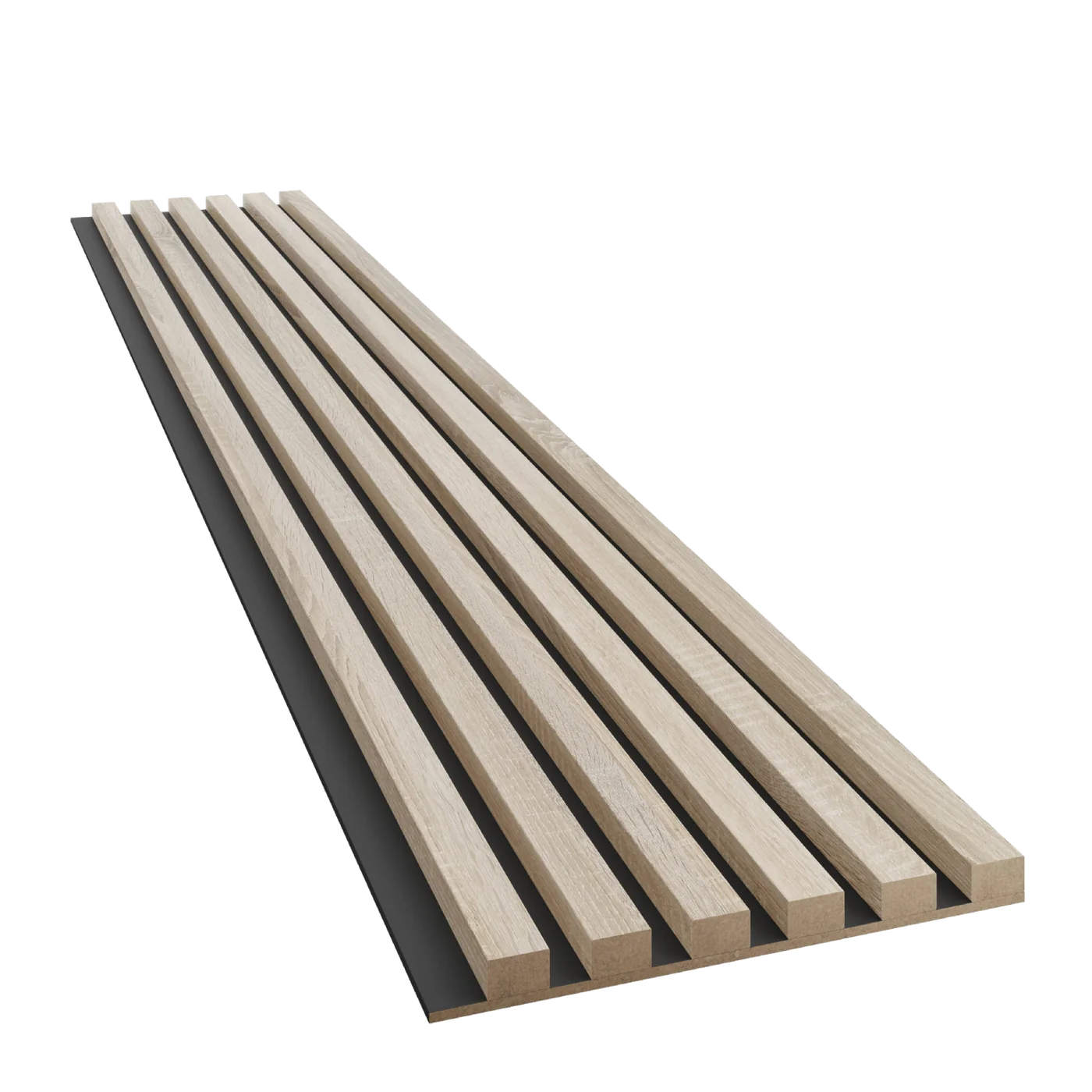Slim-Lamellen auf MDF-Platte