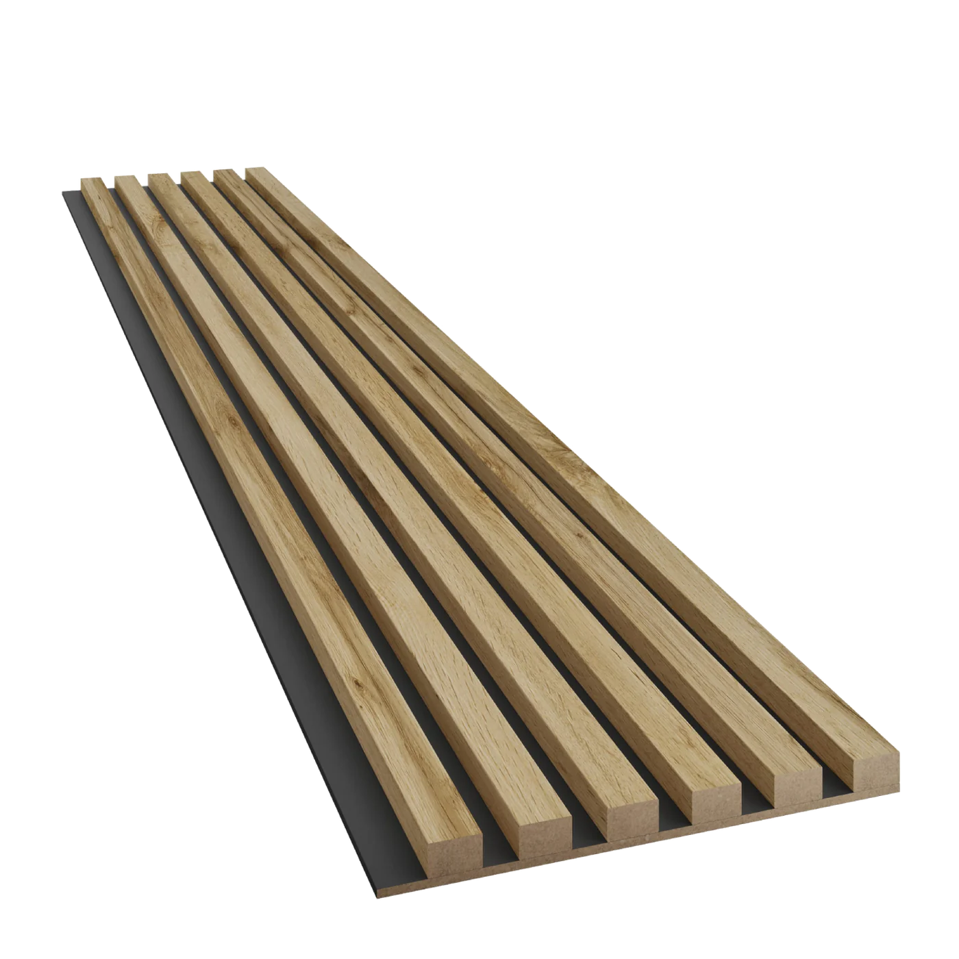 Slim-Lamellen auf MDF-Platte