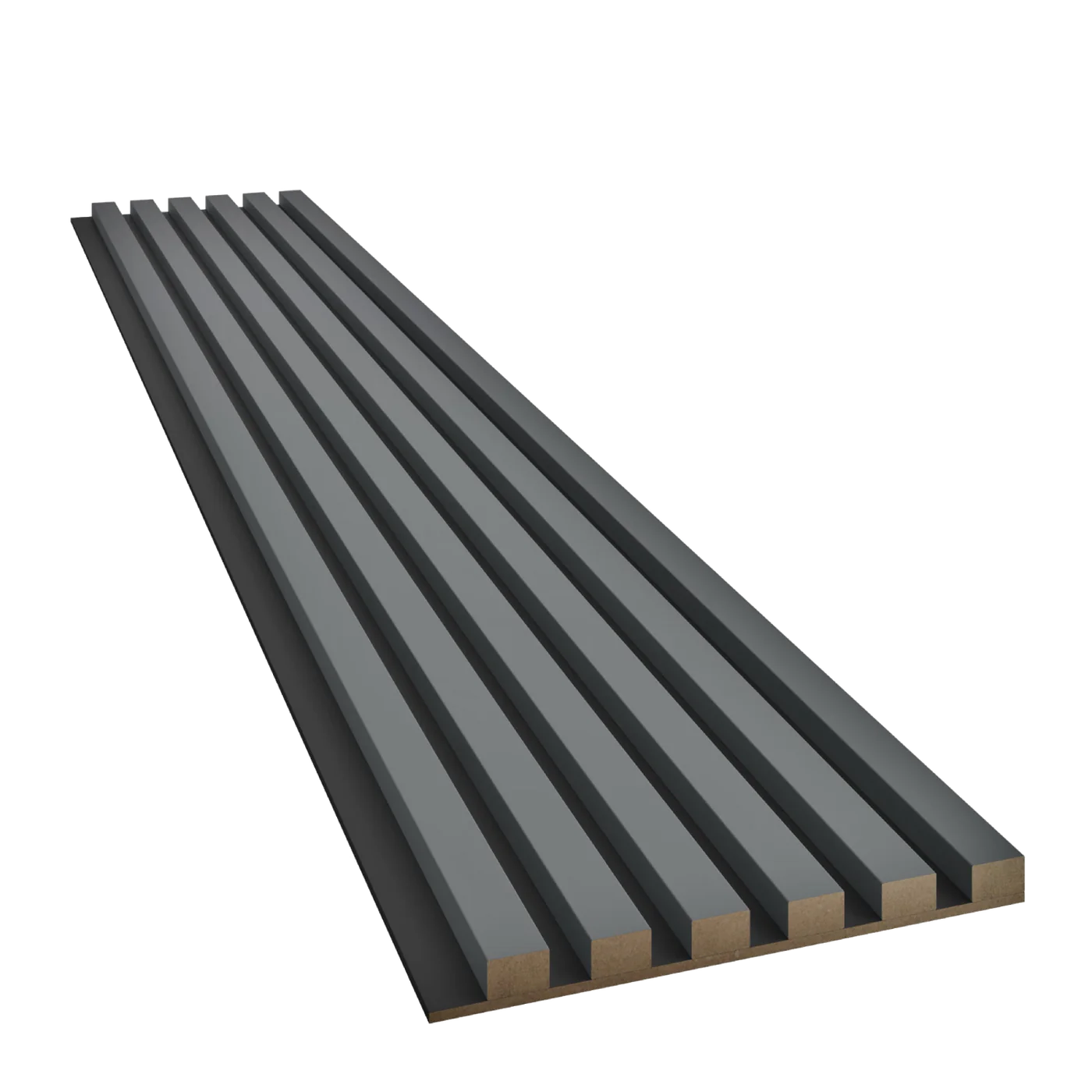 Slim-Lamellen auf MDF-Platte