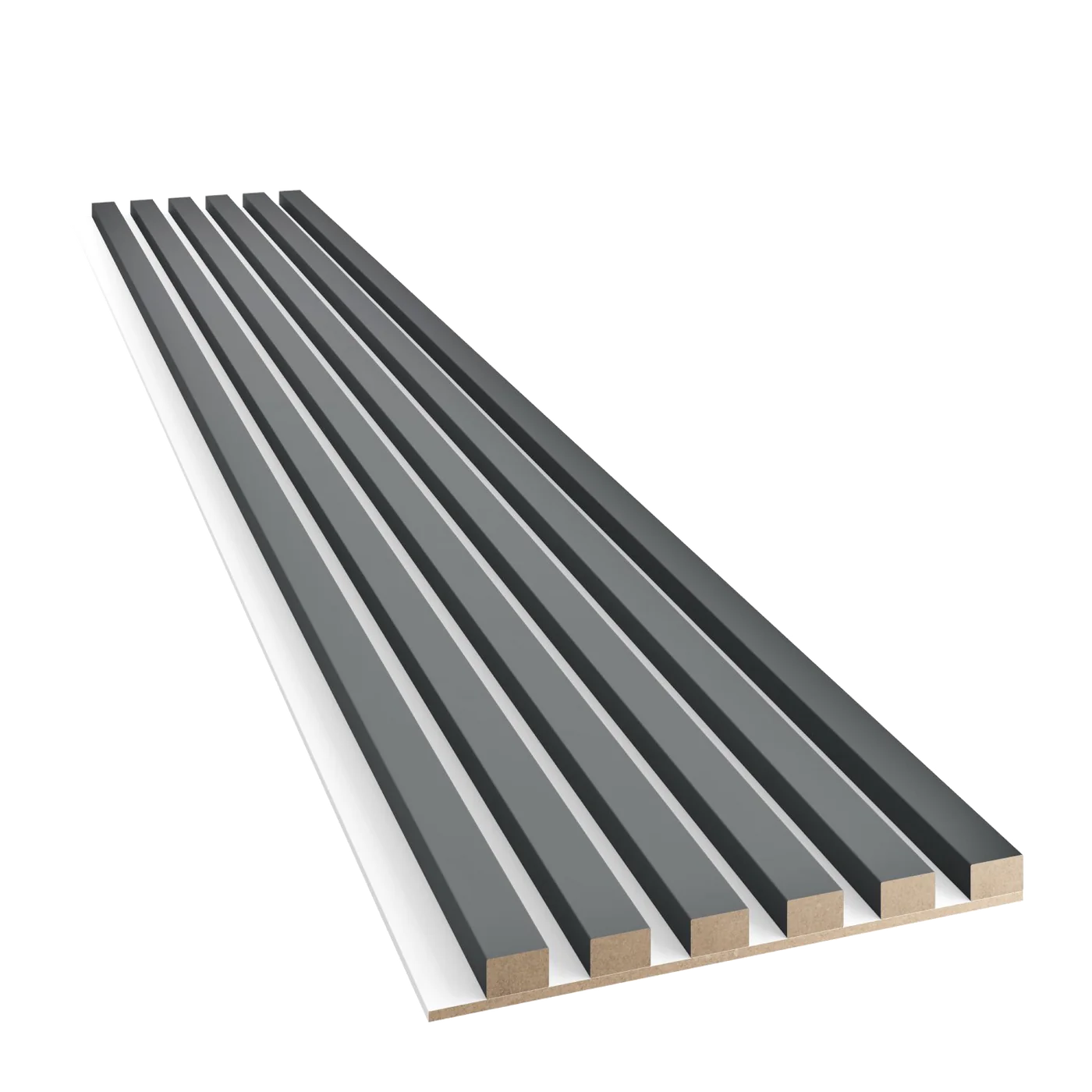 Slim-Lamellen auf MDF-Platte