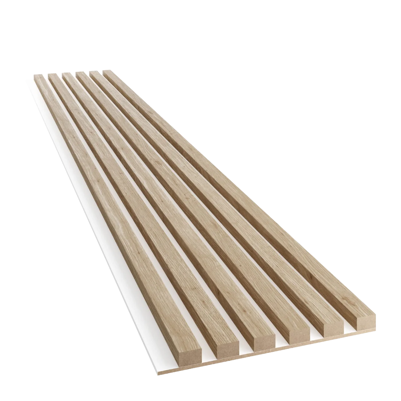 Slim-Lamellen auf MDF-Platte