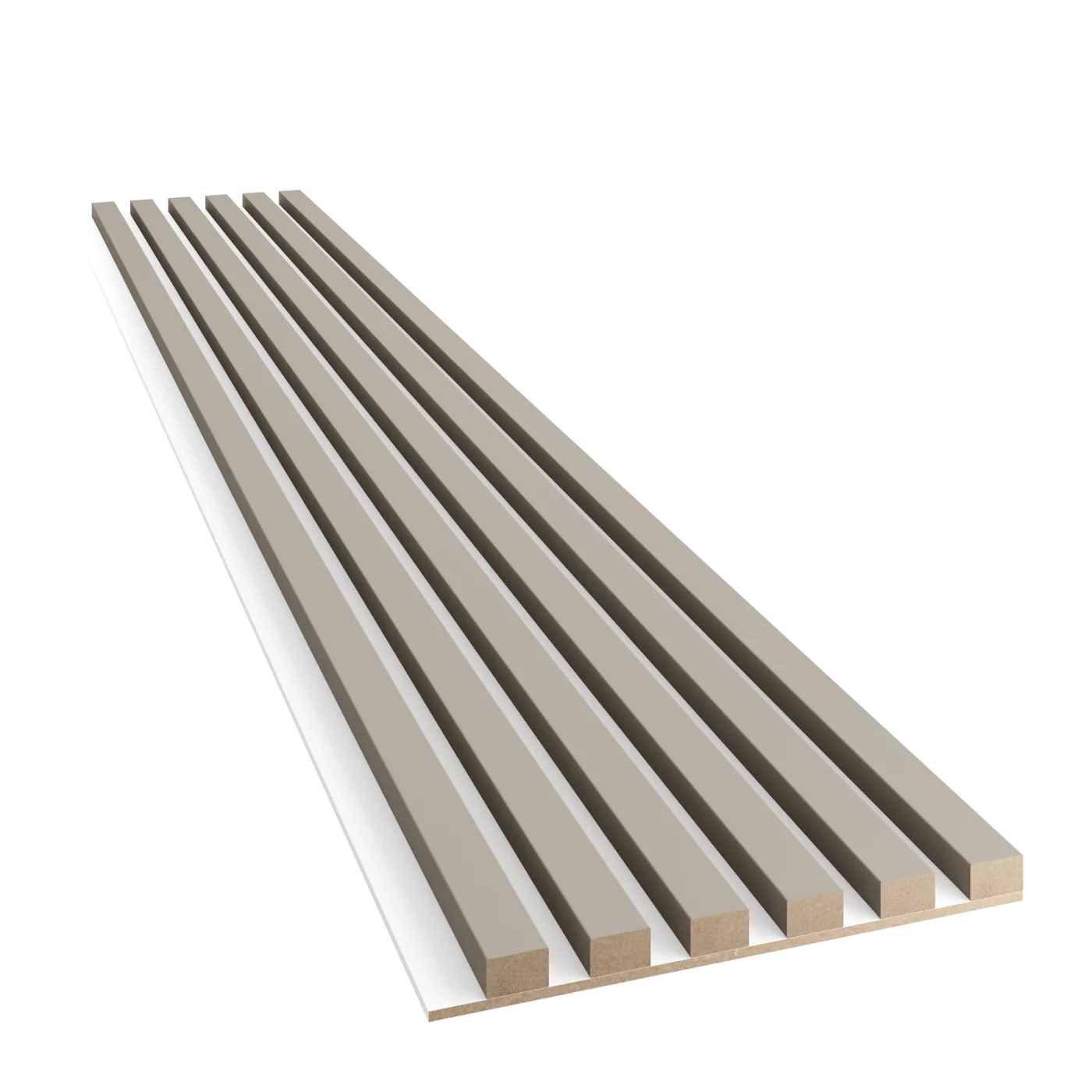 Slim-Lamellen auf MDF-Platte