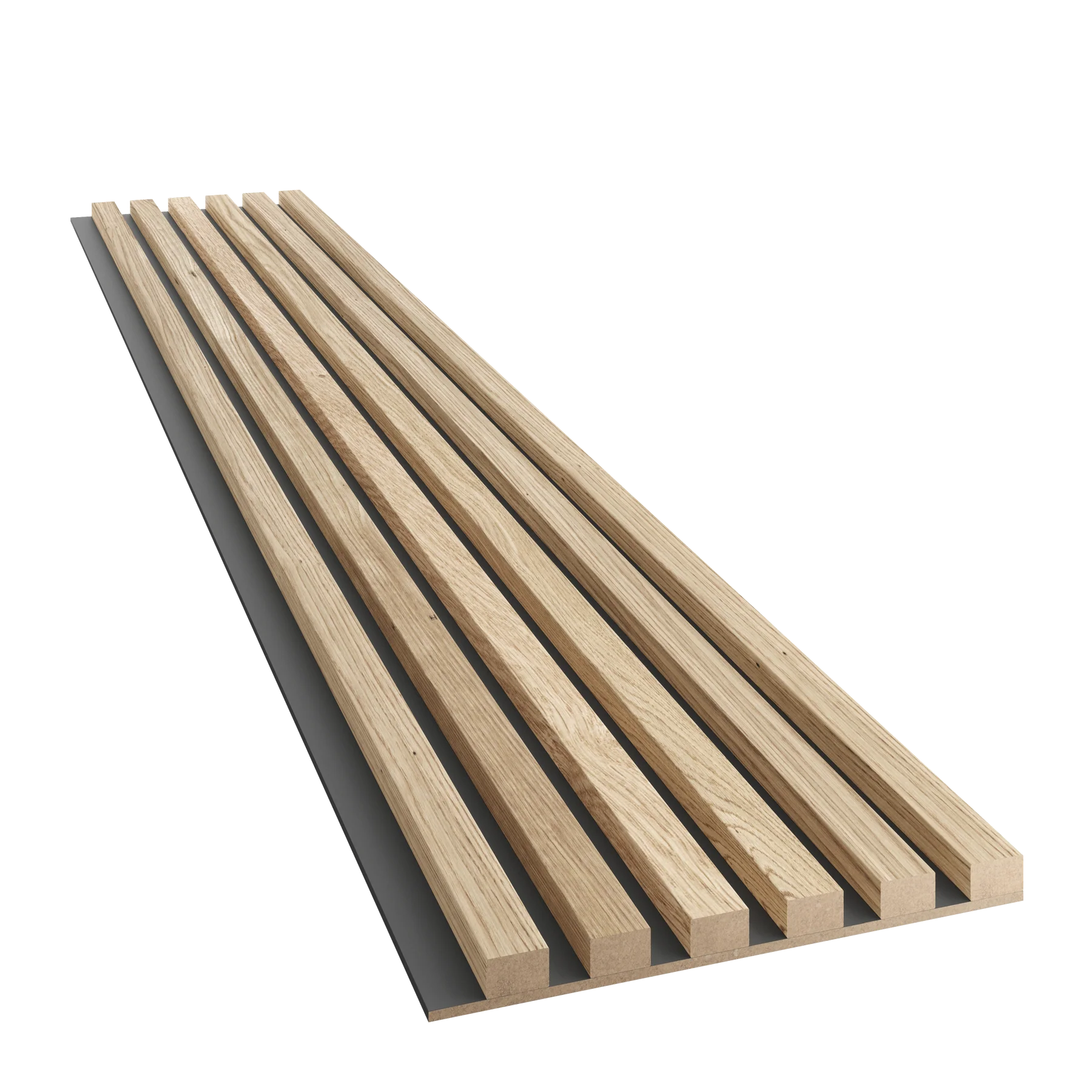 Slim-Lamellen auf MDF-Platte