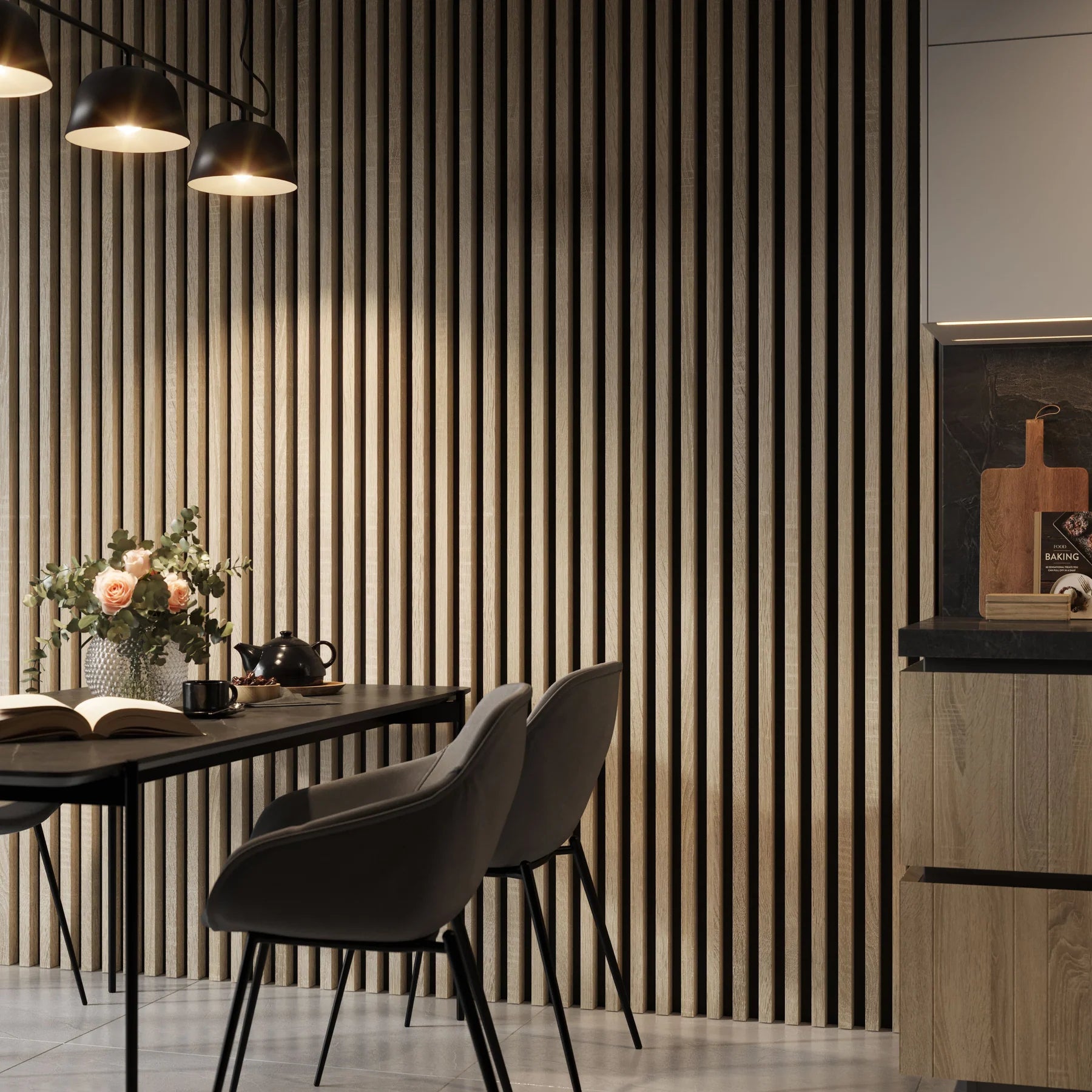 3D-Wandlamellen Einzeln