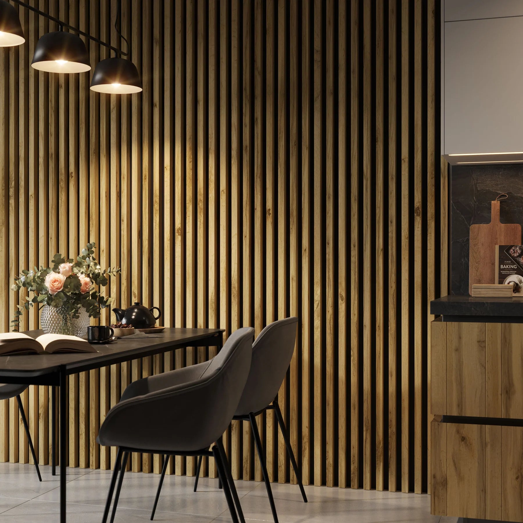 3D-Wandlamellen Einzeln