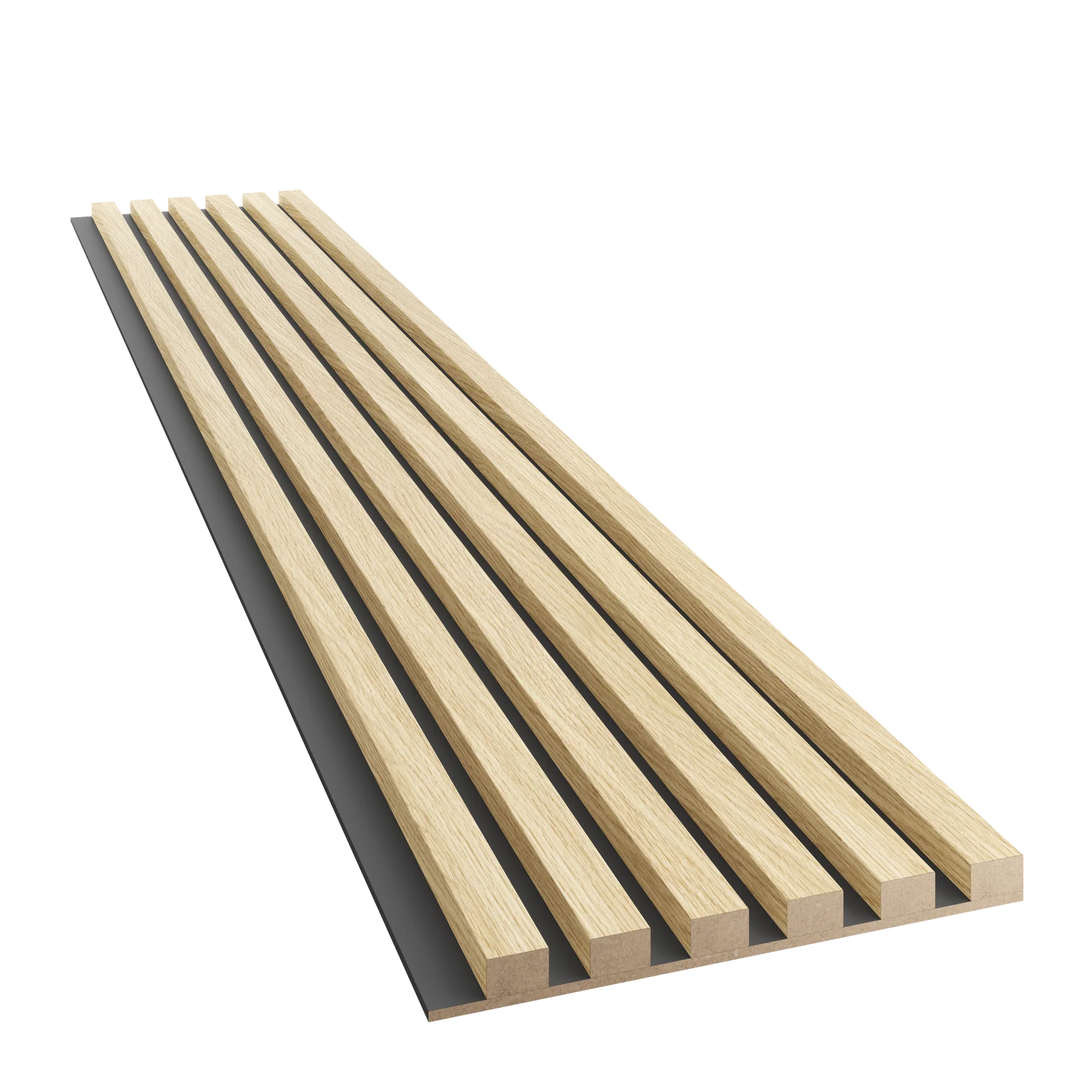 Slim-Lamellen auf MDF-Platte
