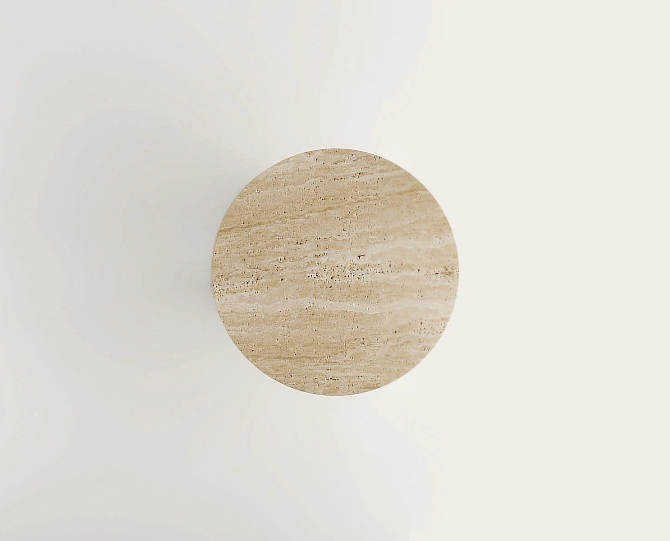 Alseya Travertin Esstisch Rechteckig mit Würfelfüßen