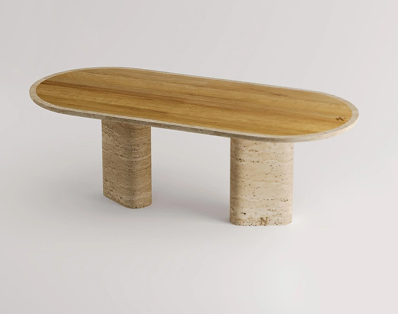 Norm Travertin Esstisch Rechteckig