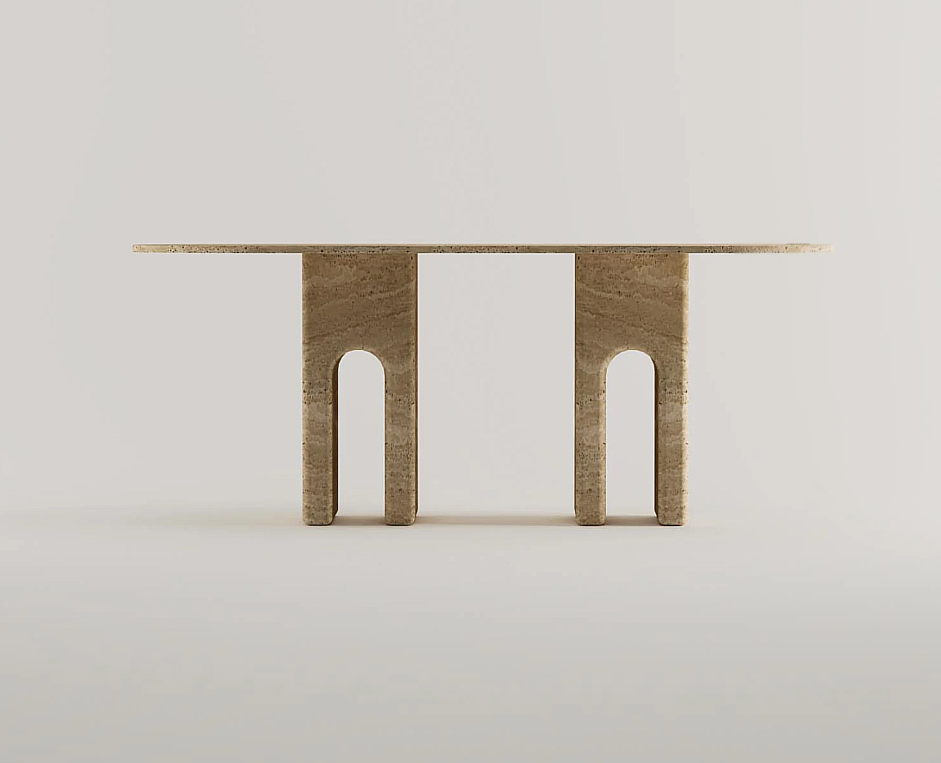 Foteinos Travertin Esstisch Rechteckig