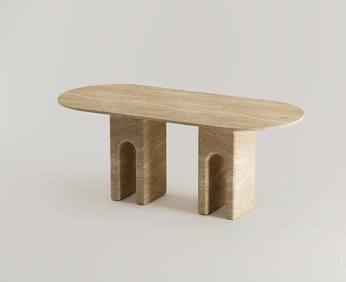 Foteinos Travertin Esstisch Rechteckig