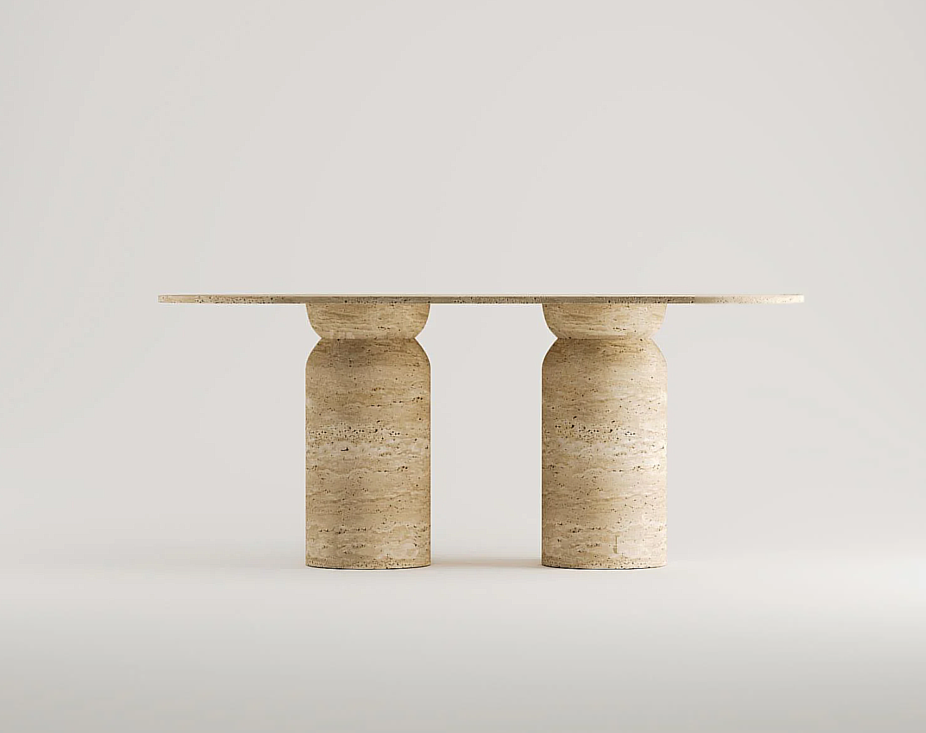 Joyce Travertin Esstisch Rechteckig