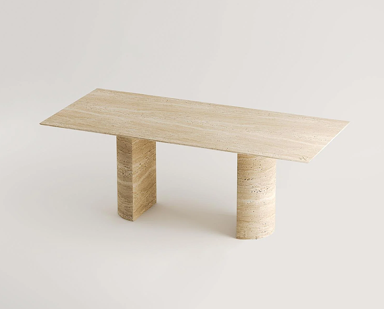 Hali Travertin Esstisch Rechteckig