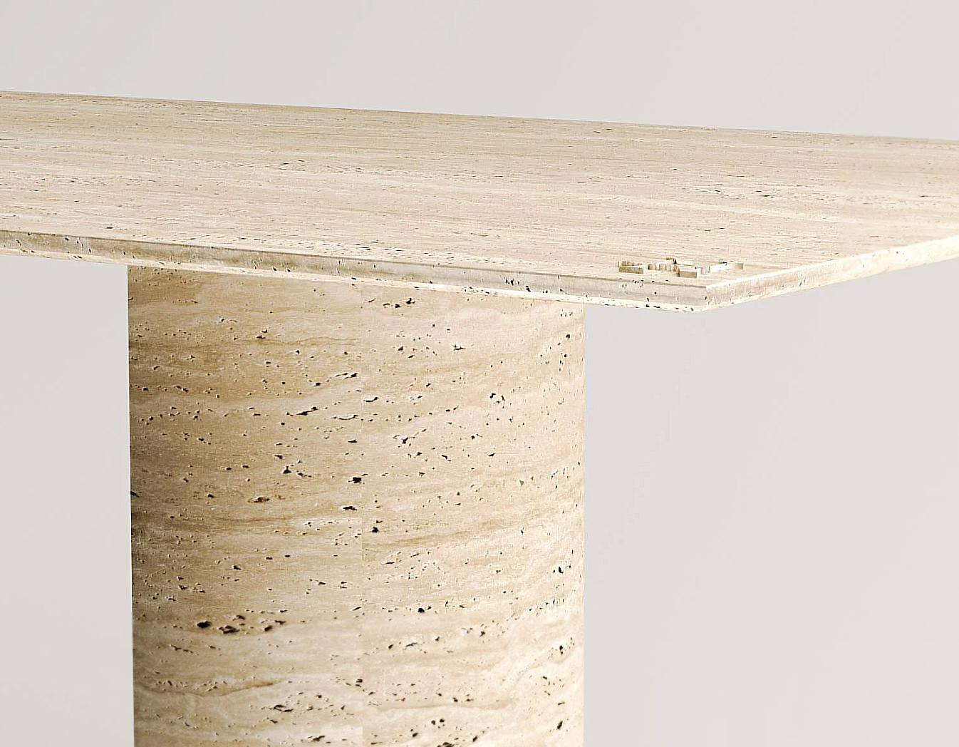 Hali Travertin Esstisch Rechteckig