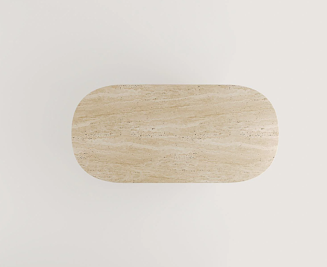 Pera Travertin Esstisch Oval