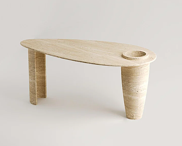 DatinTravertin Esstisch