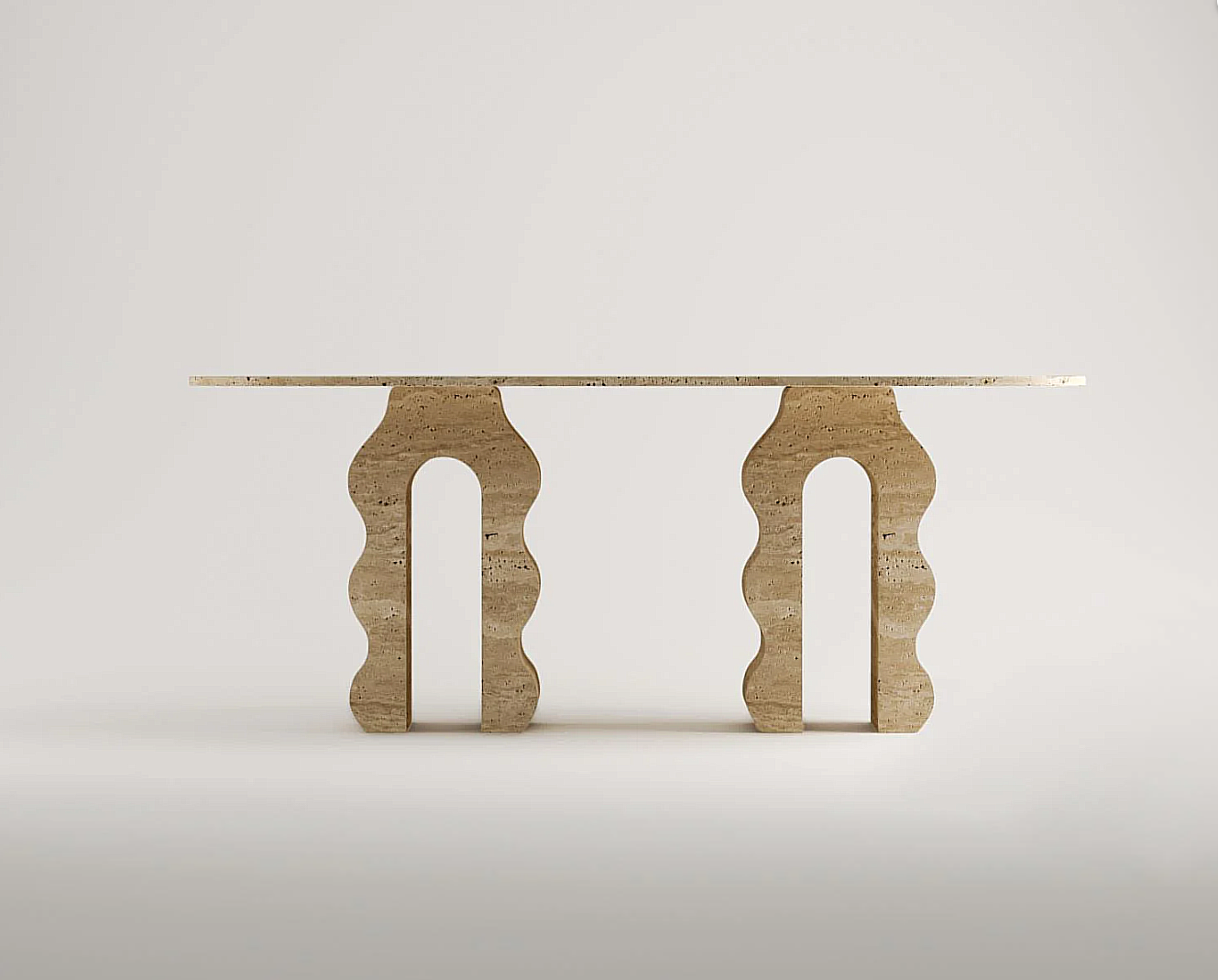 Malta Travertin Esstisch Rechteckig