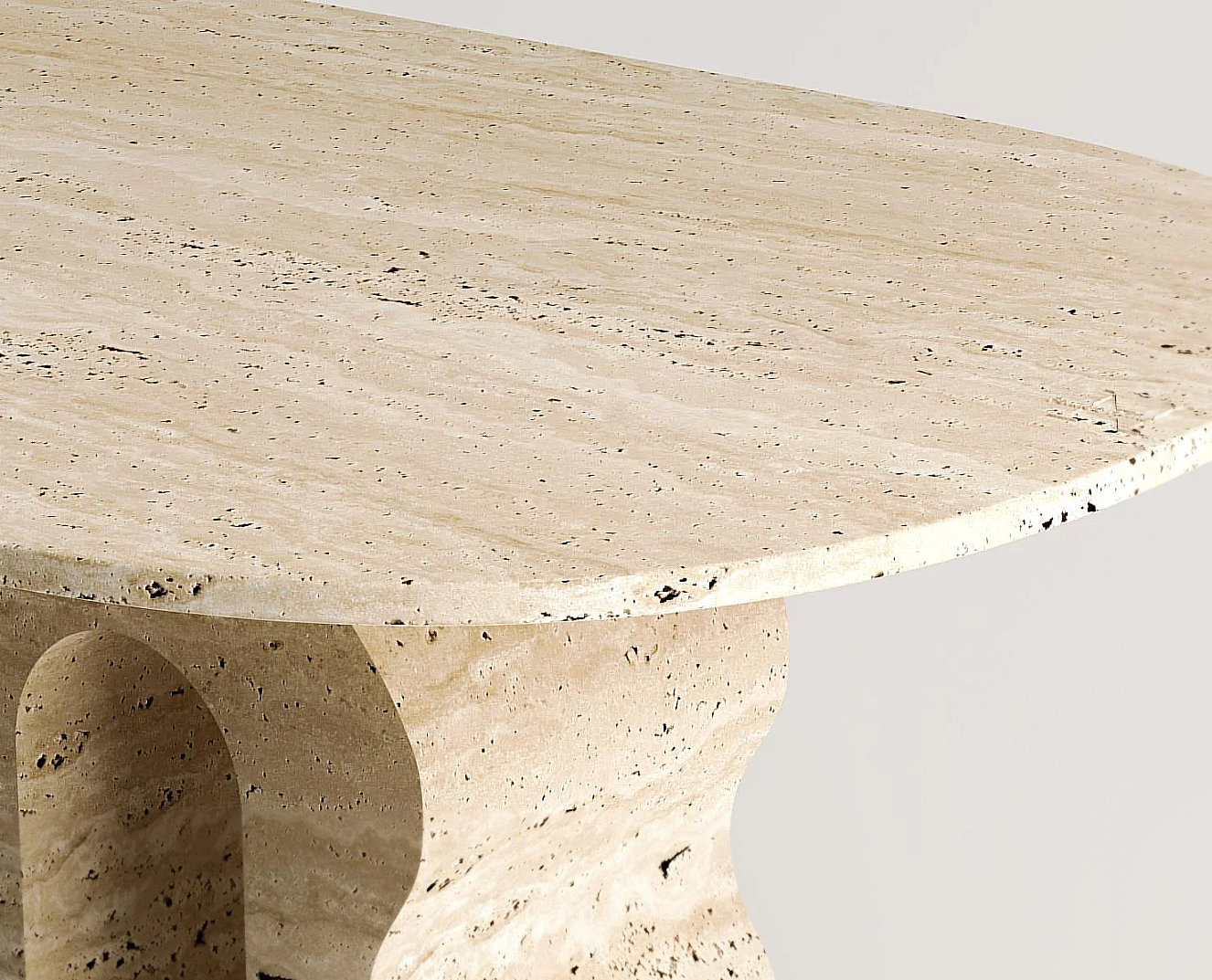 Malta Travertin Esstisch Rechteckig