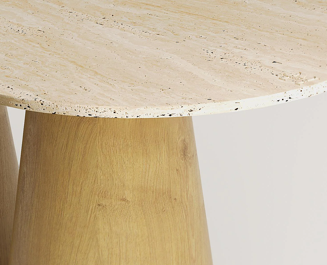 Gamsa Travertin Esstisch Oval