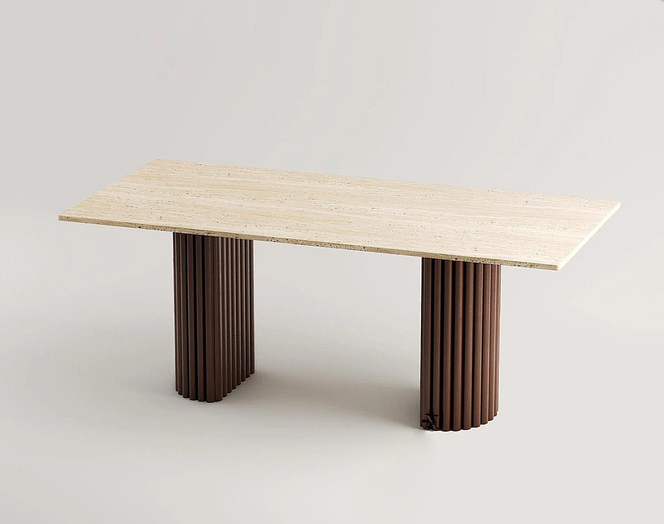 Kia Travertin Esstisch Rechteckig