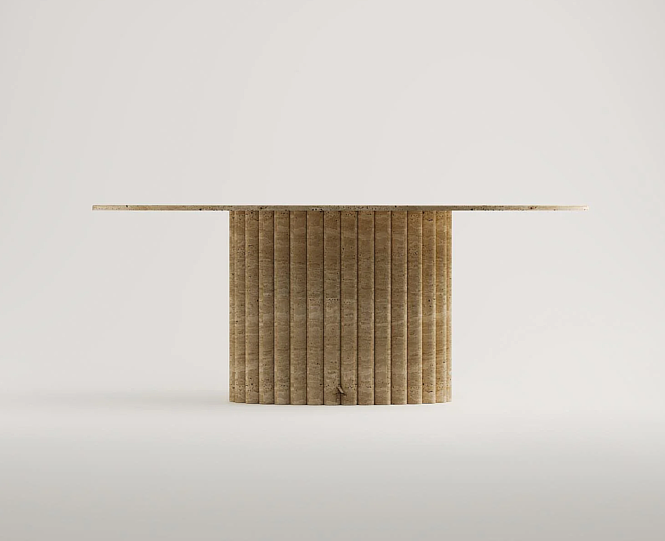 Tares Travertin Esstisch Rechteckig