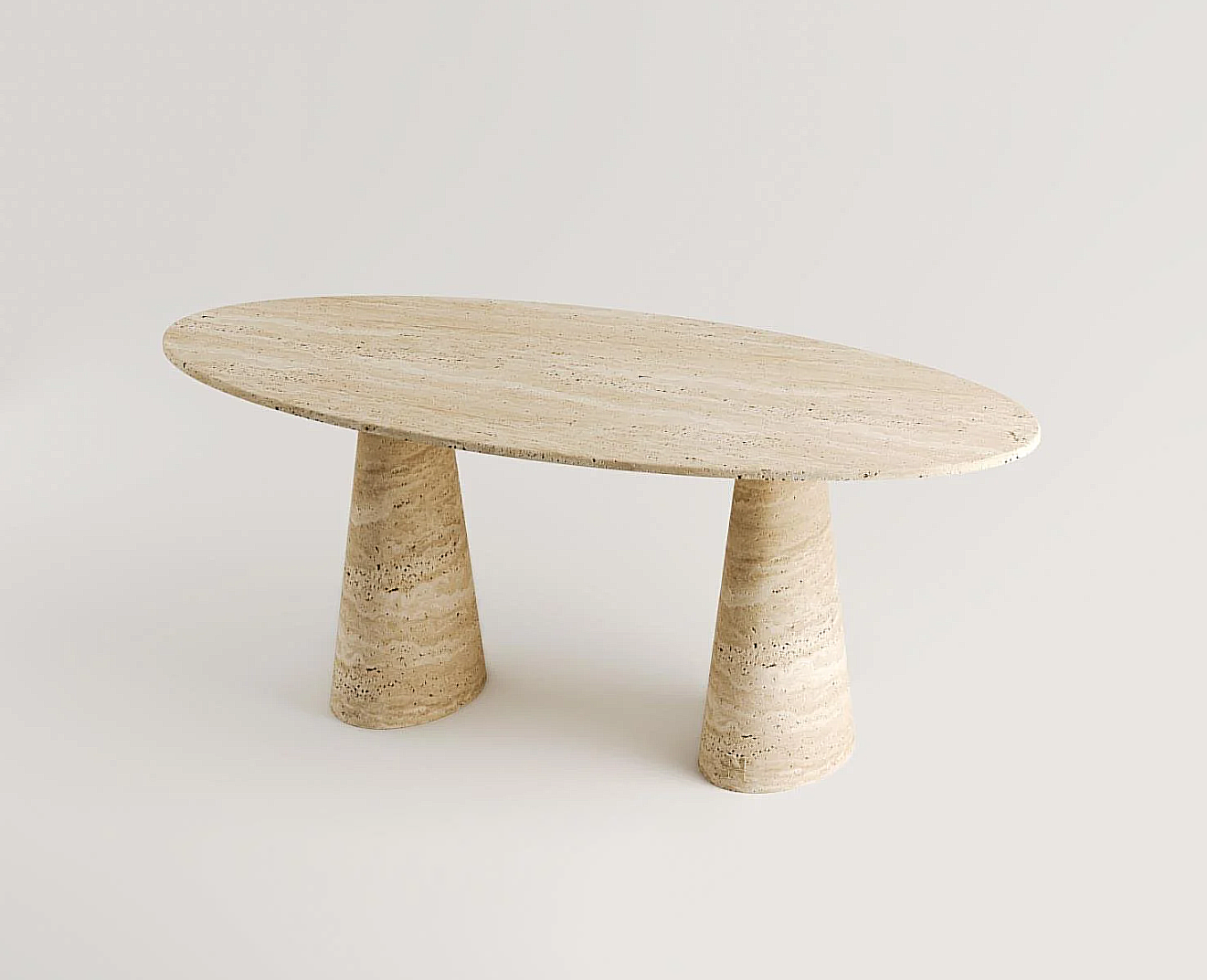 Cross Travertin Esstisch