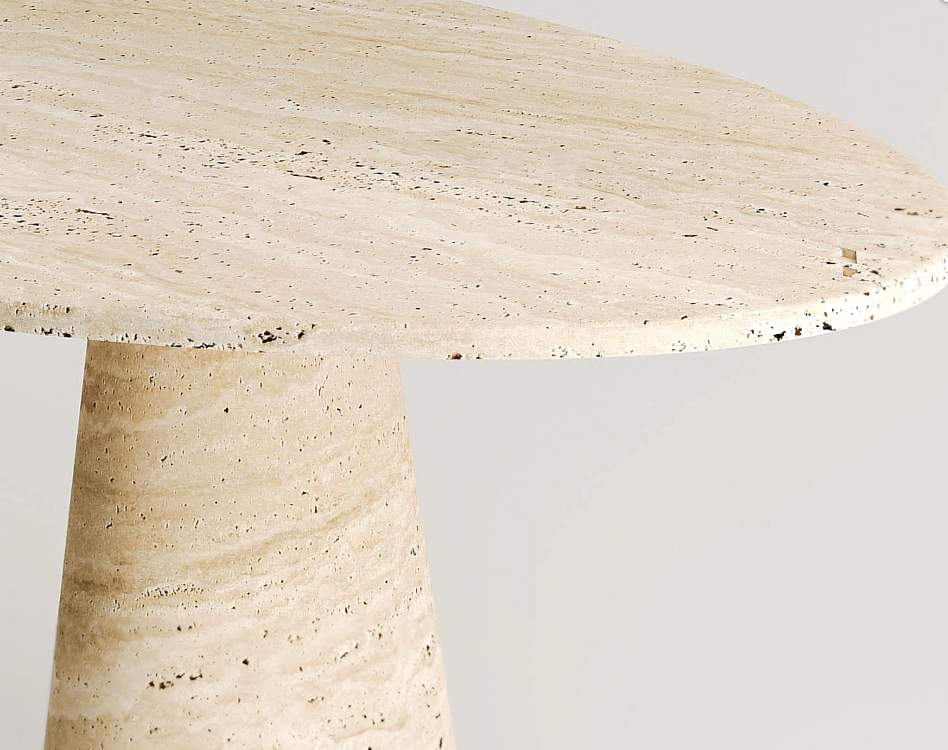 Cross Travertin Esstisch