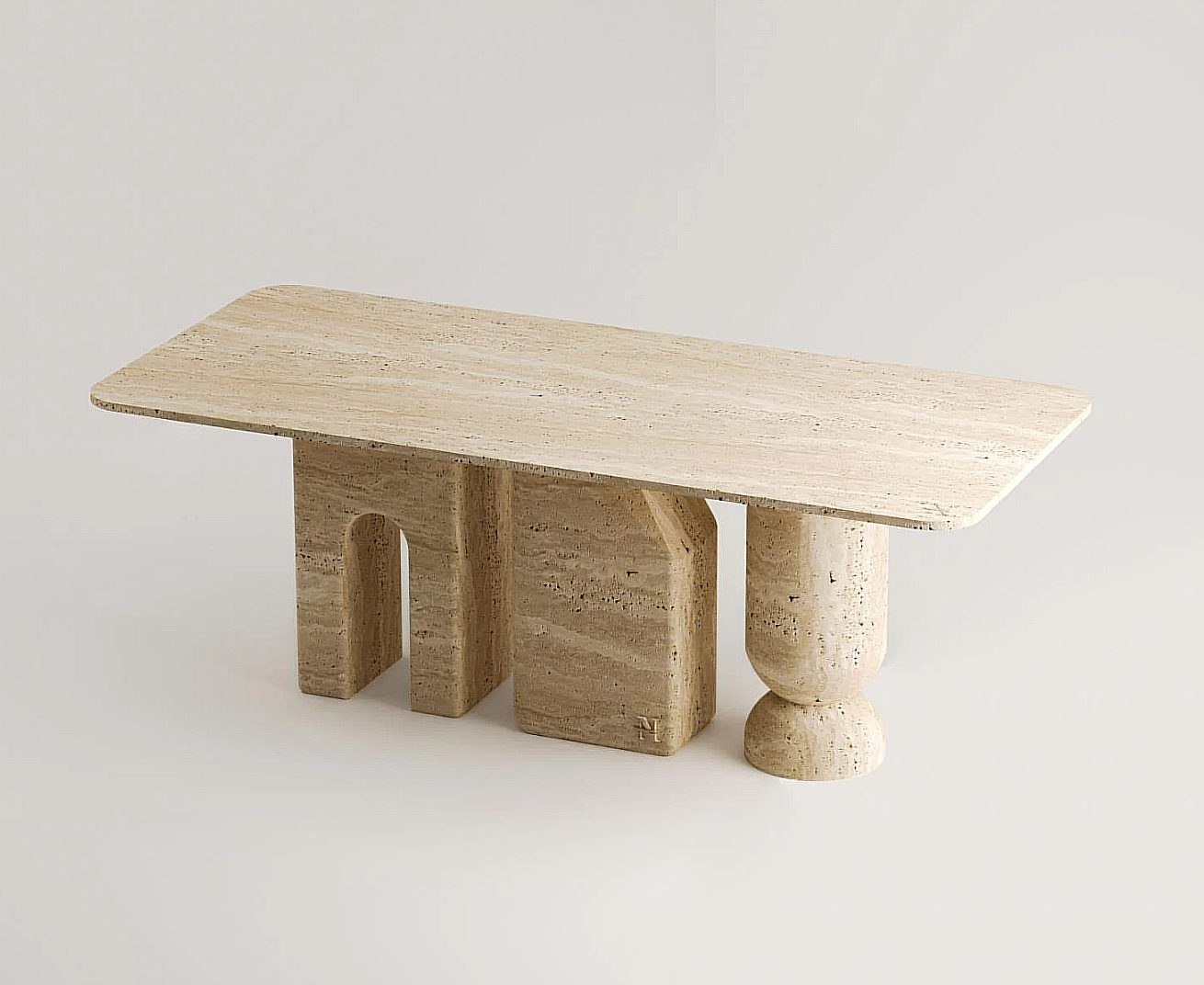 Hansel Travertin Esstisch