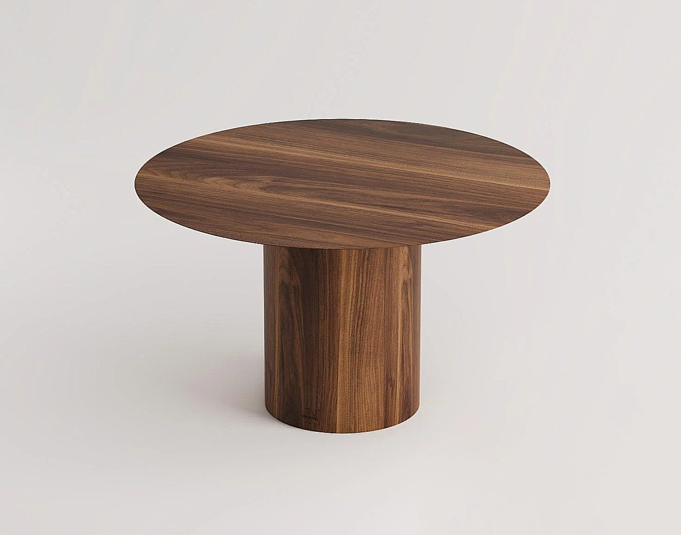 Irene Esstisch mit Holz-Säulenfüßen