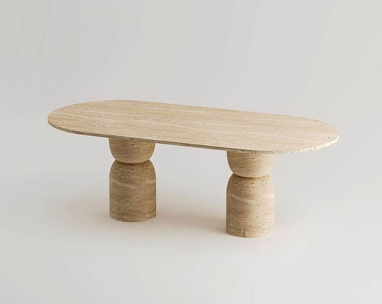 Levi Travertin Esstisch