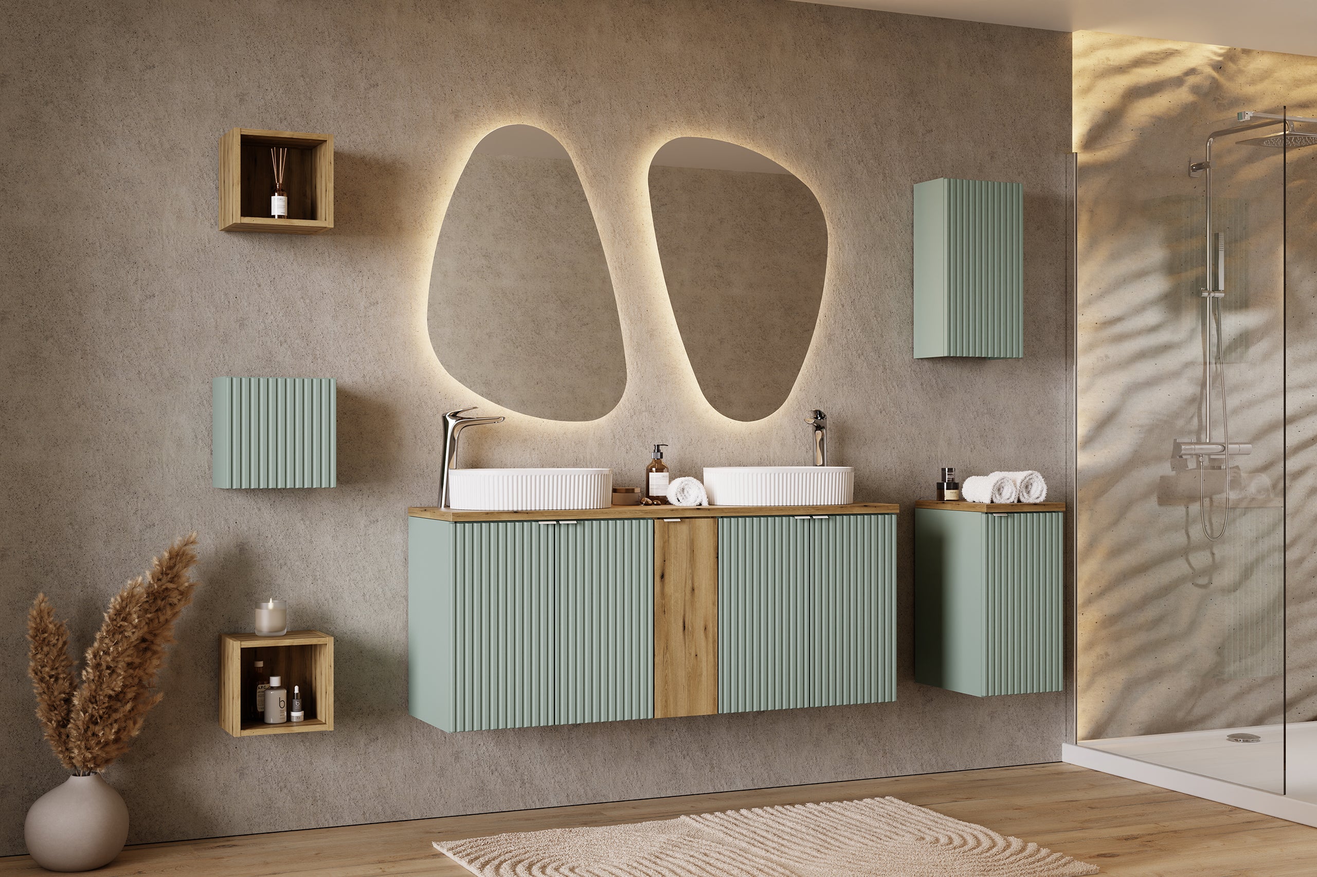 Nova Oberschrank Qubik Coast Evoke Eiche