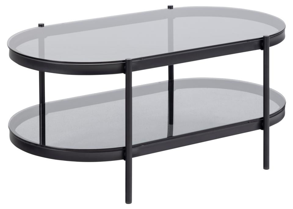 Bayonne Couchtisch Rauch Gehärtetet Glas
