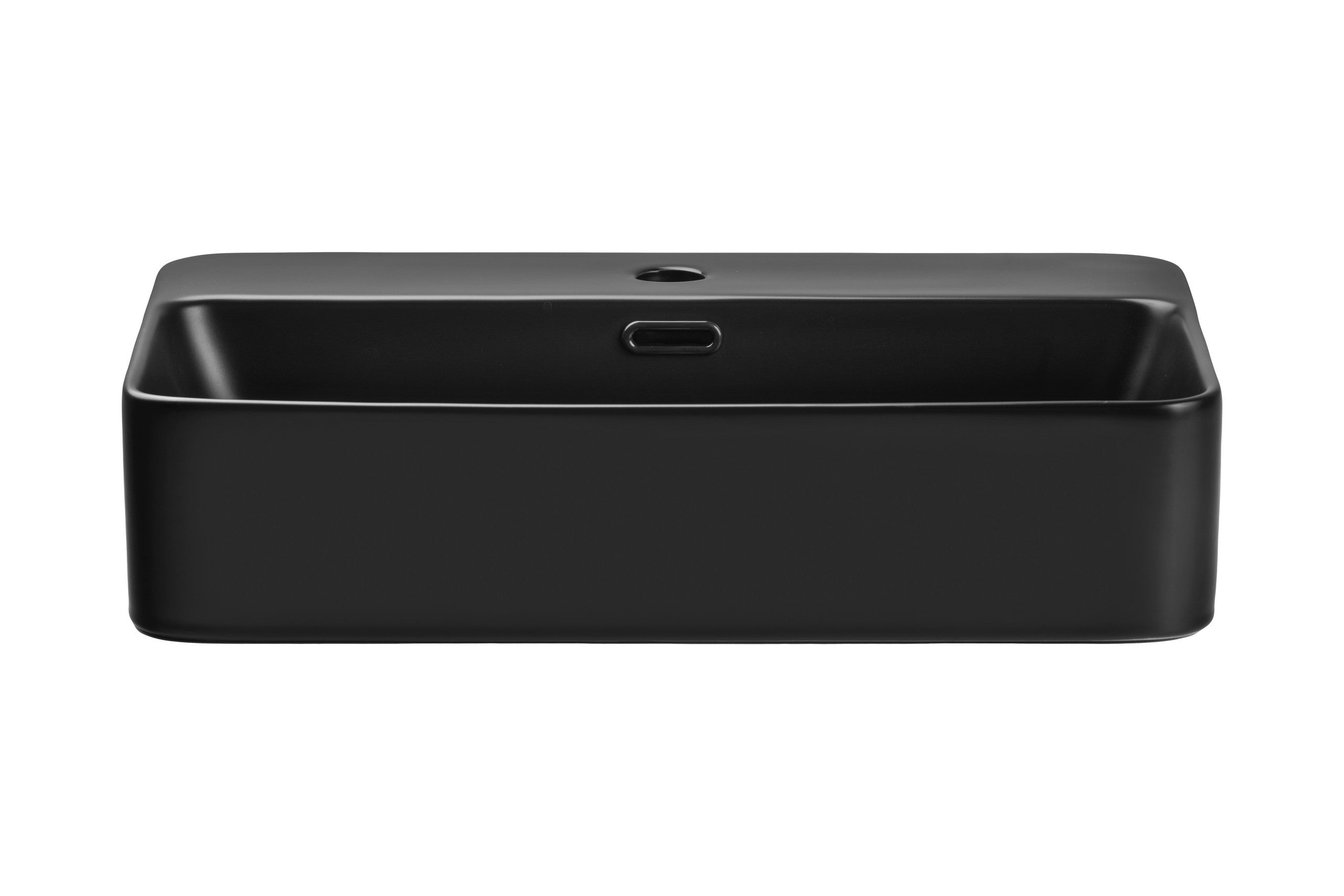 Trust Aufsatzwaschbecken Schwarz Matt