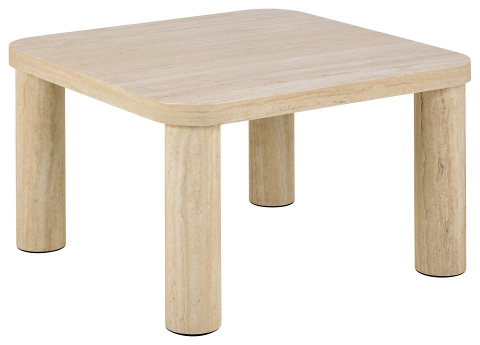 Holz Couchtisch Solano Rau Papier