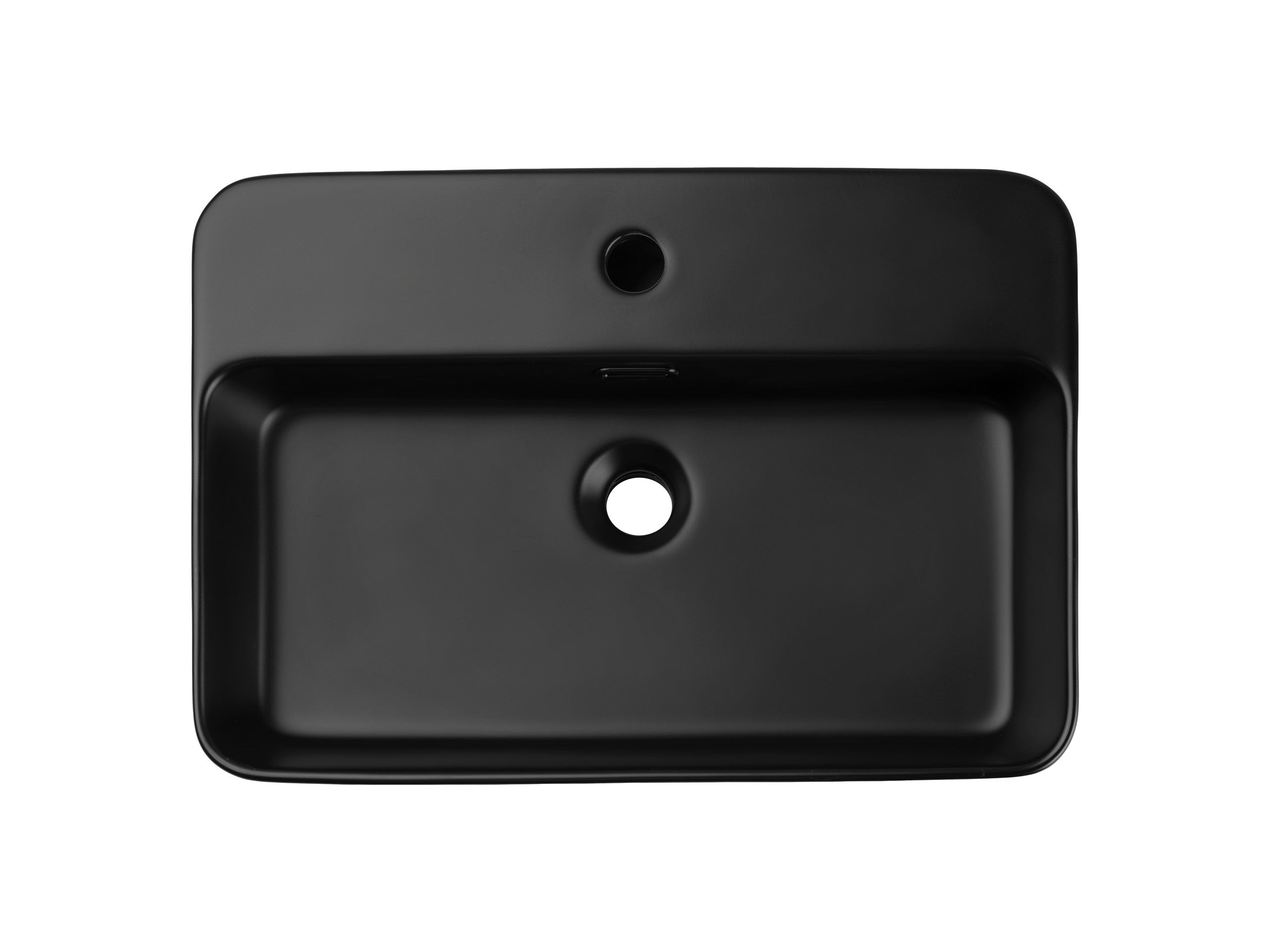 Trust Aufsatzwaschbecken Schwarz Matt