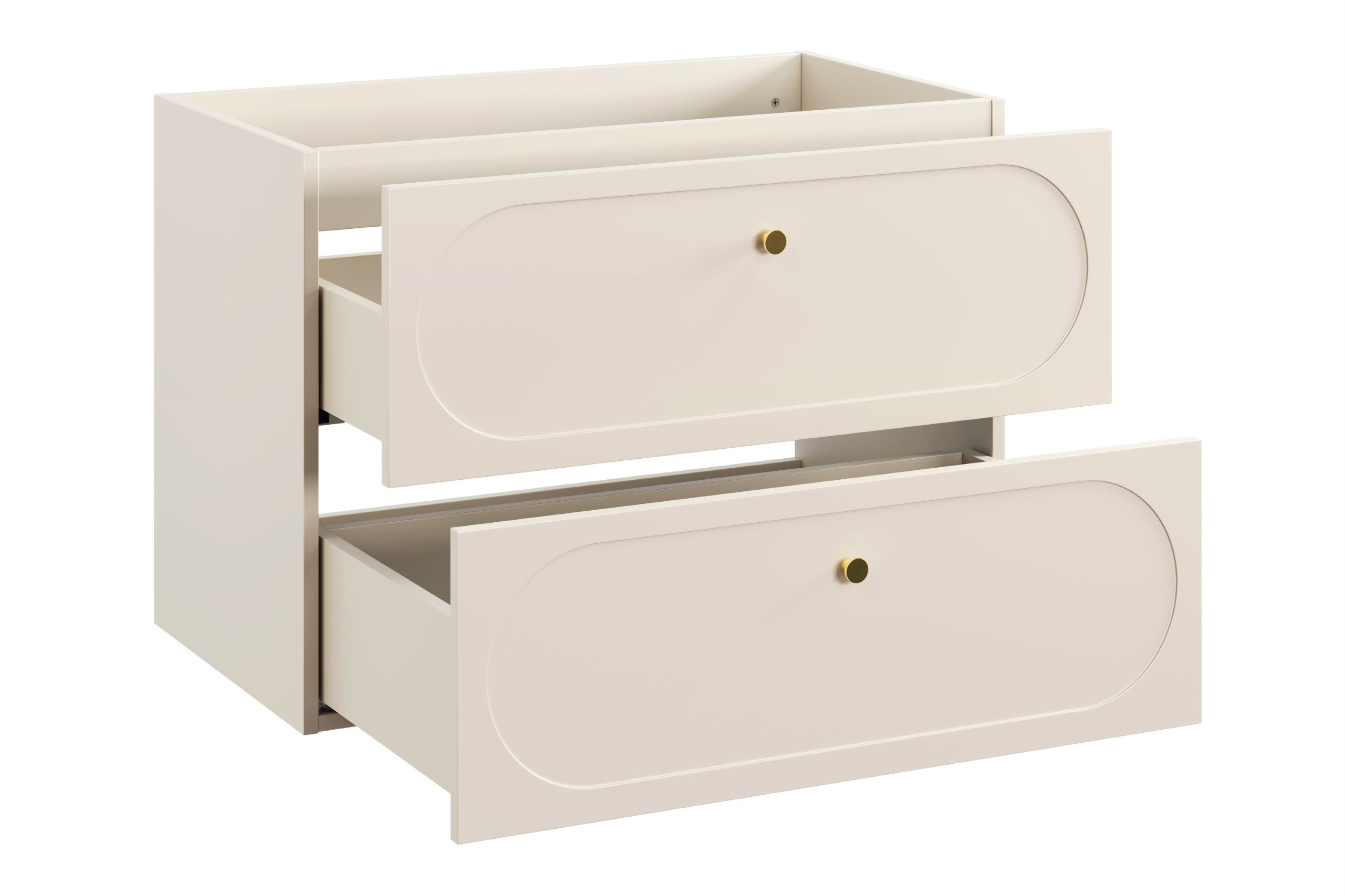 Donna Unterschrank für Waschbecken, 80 cm, 2 Schubladen