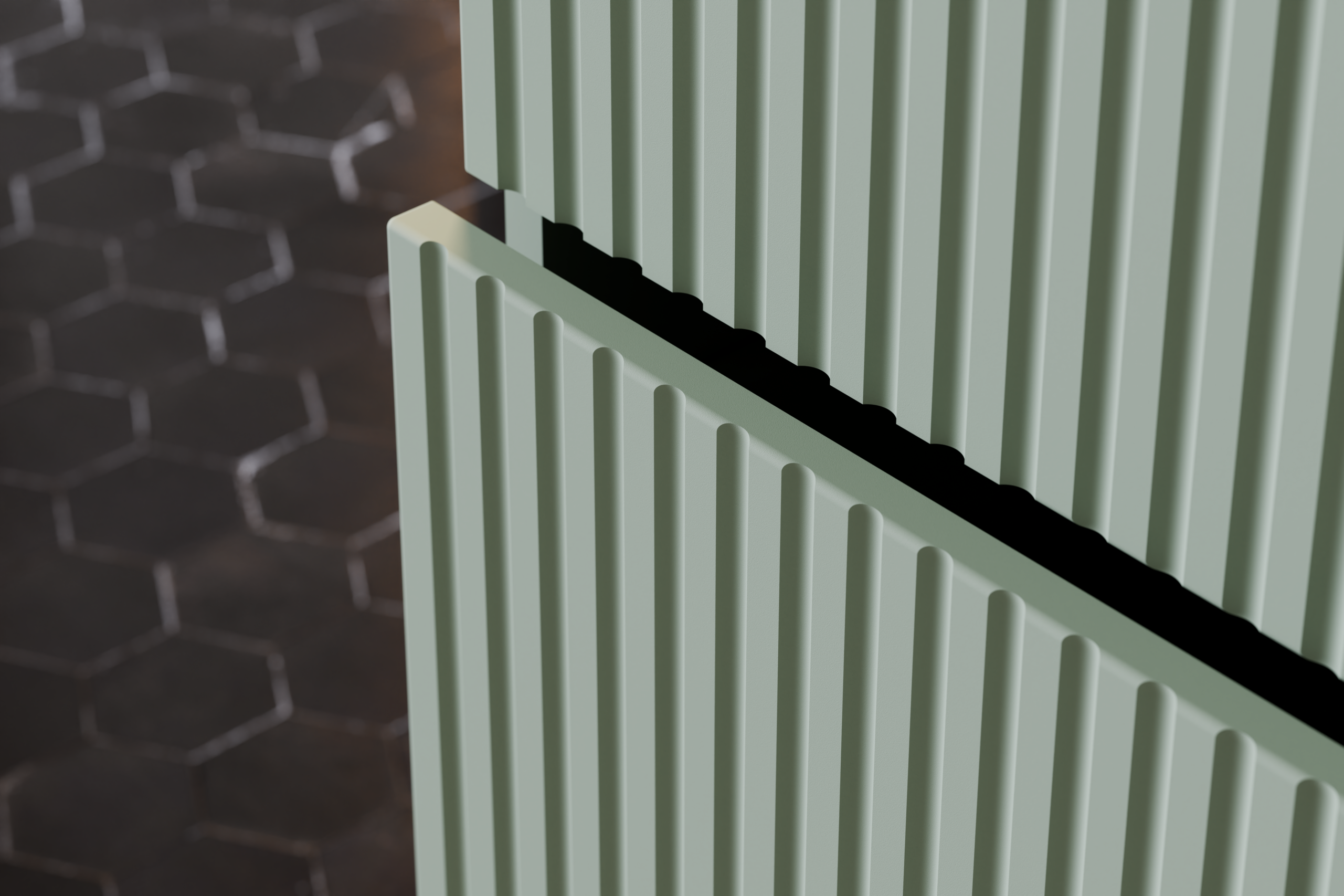 Line Unterschrank für Waschbecken, 60 cm, 2 Schubladen