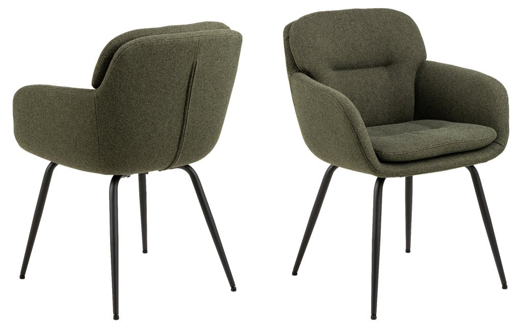 Dora Esszimmerstuhl mit Armlehne