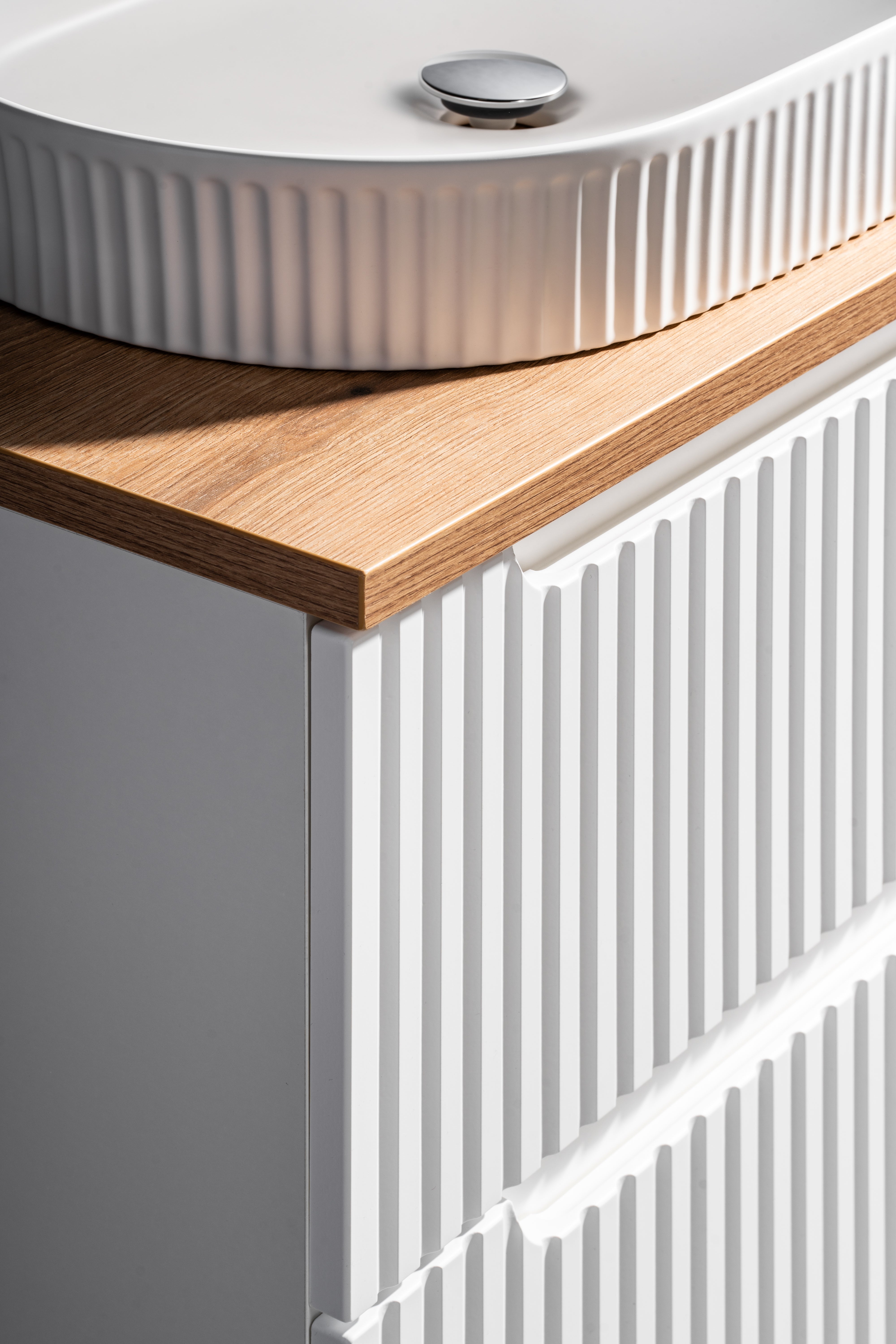 Nova Unterschrank für Waschbecken, 60 cm, 2 Türen Weiß