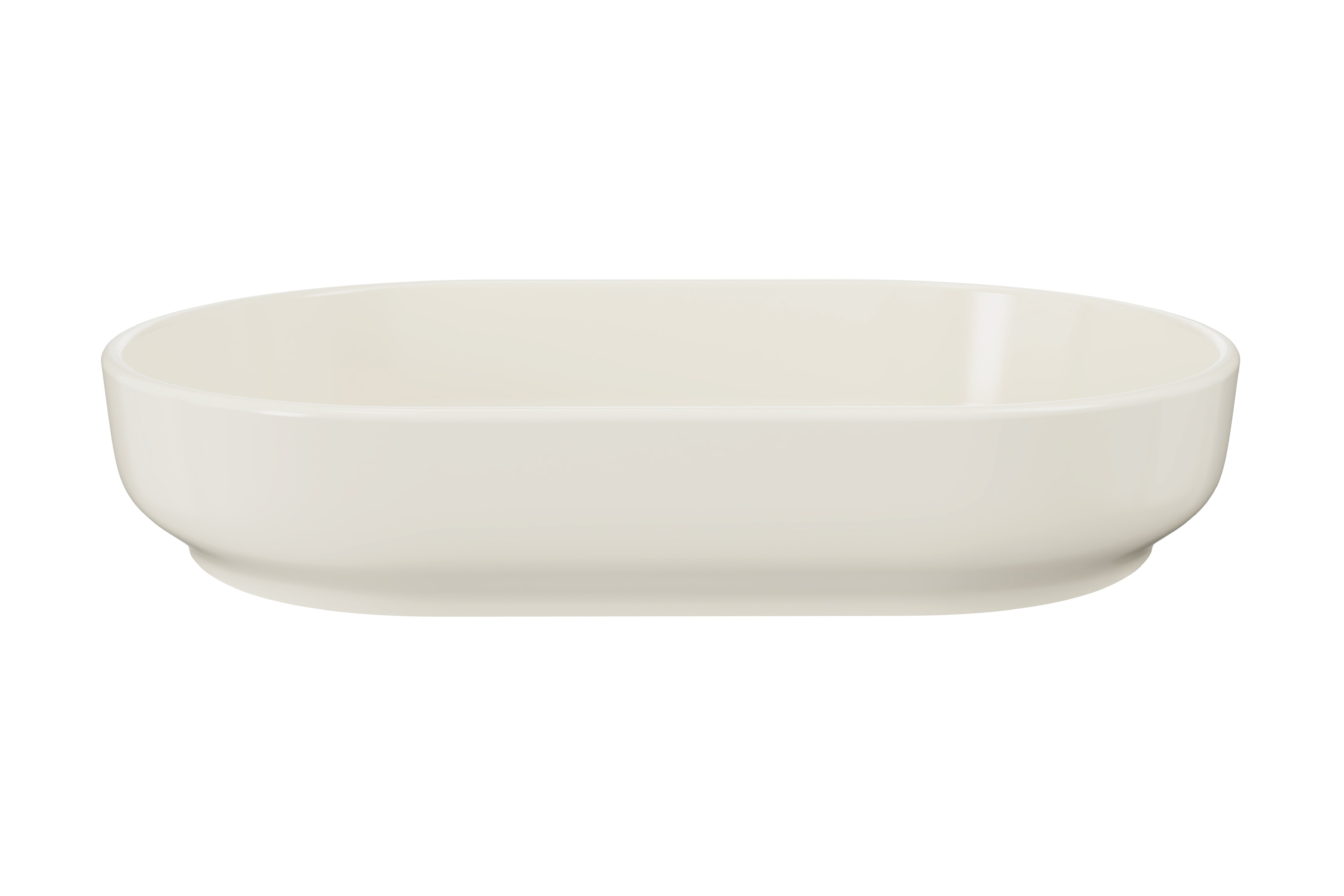 River Aufsatzwaschbecken Elfenbein 55 x 35 x 12 cm