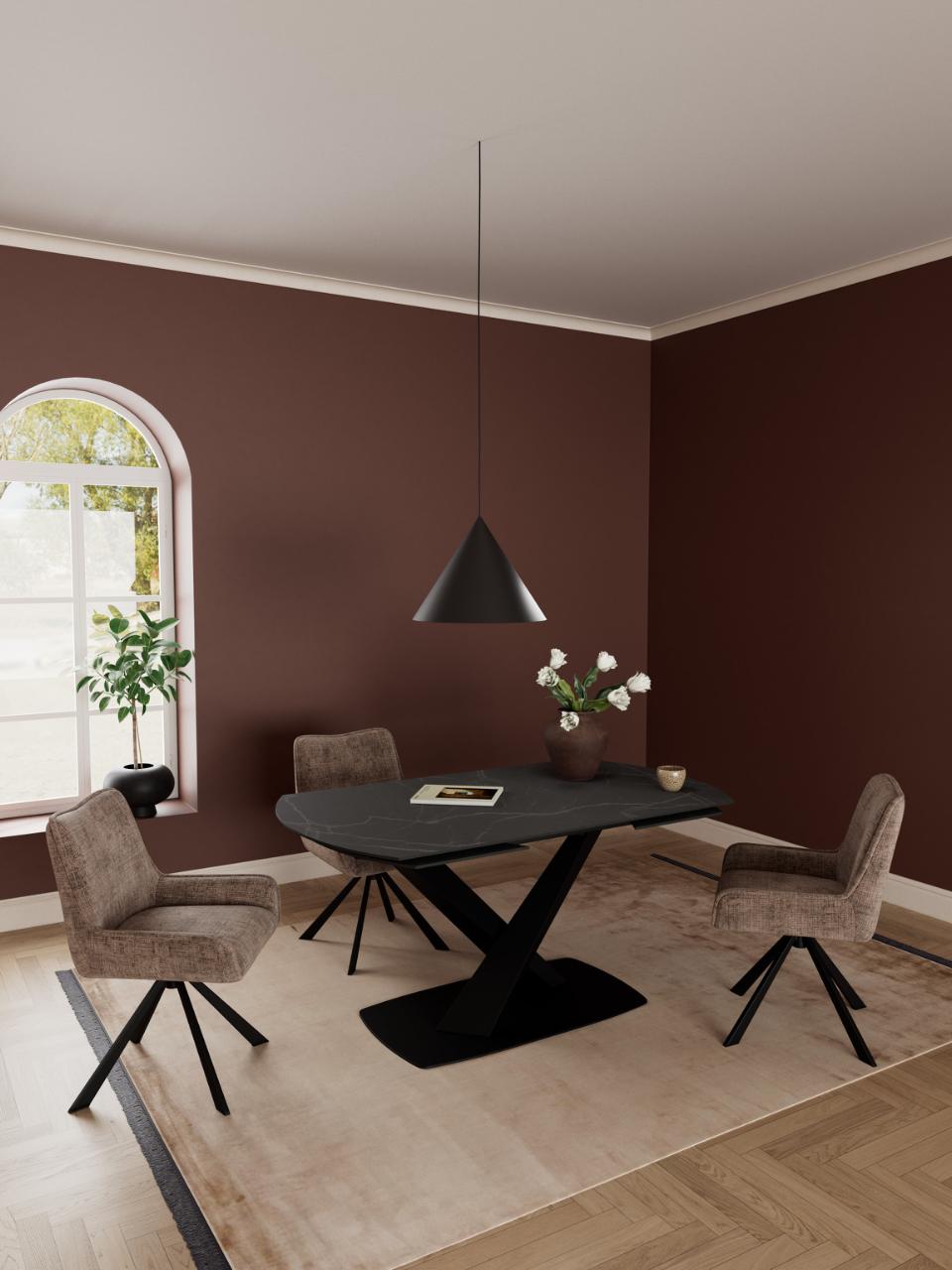 Morella – Ausziehbarer Design-Esstisch in ovaler Eleganz