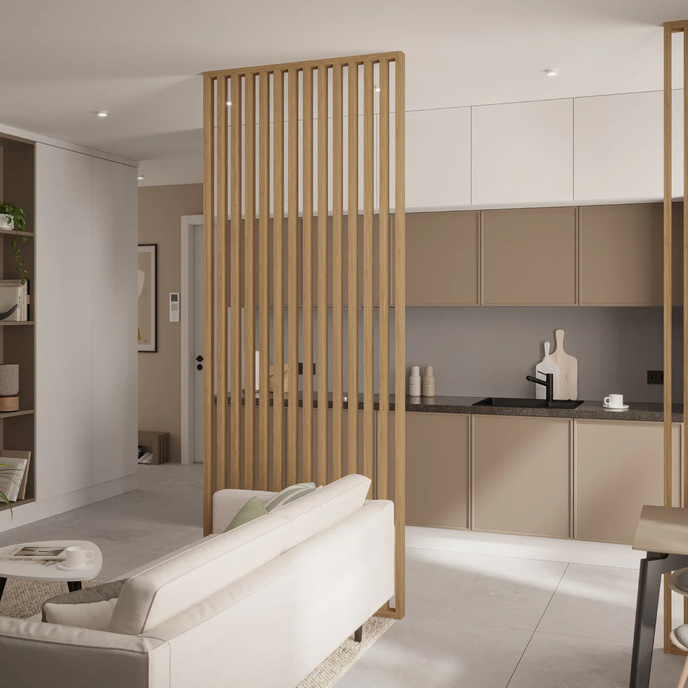 Lamellenwand Freistehend