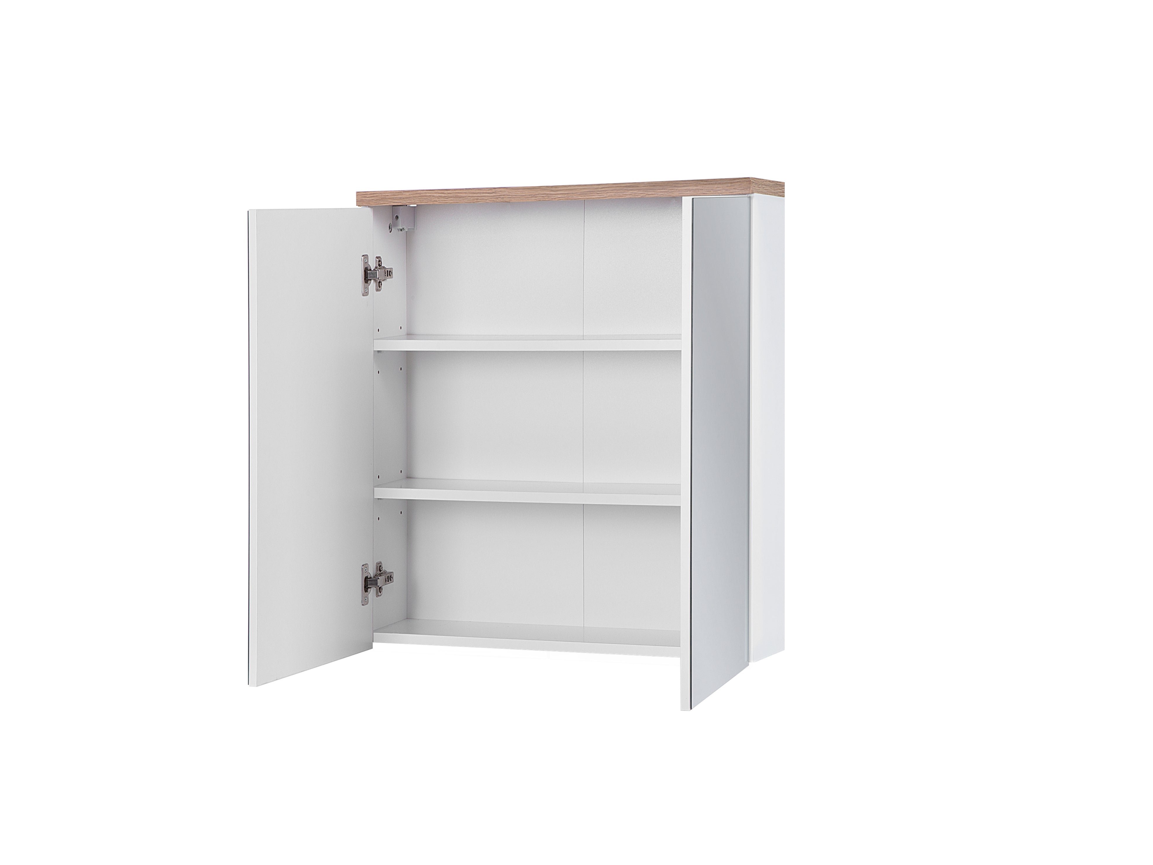 Bali Spiegelschrank 60 cm 2 Türen Weiß