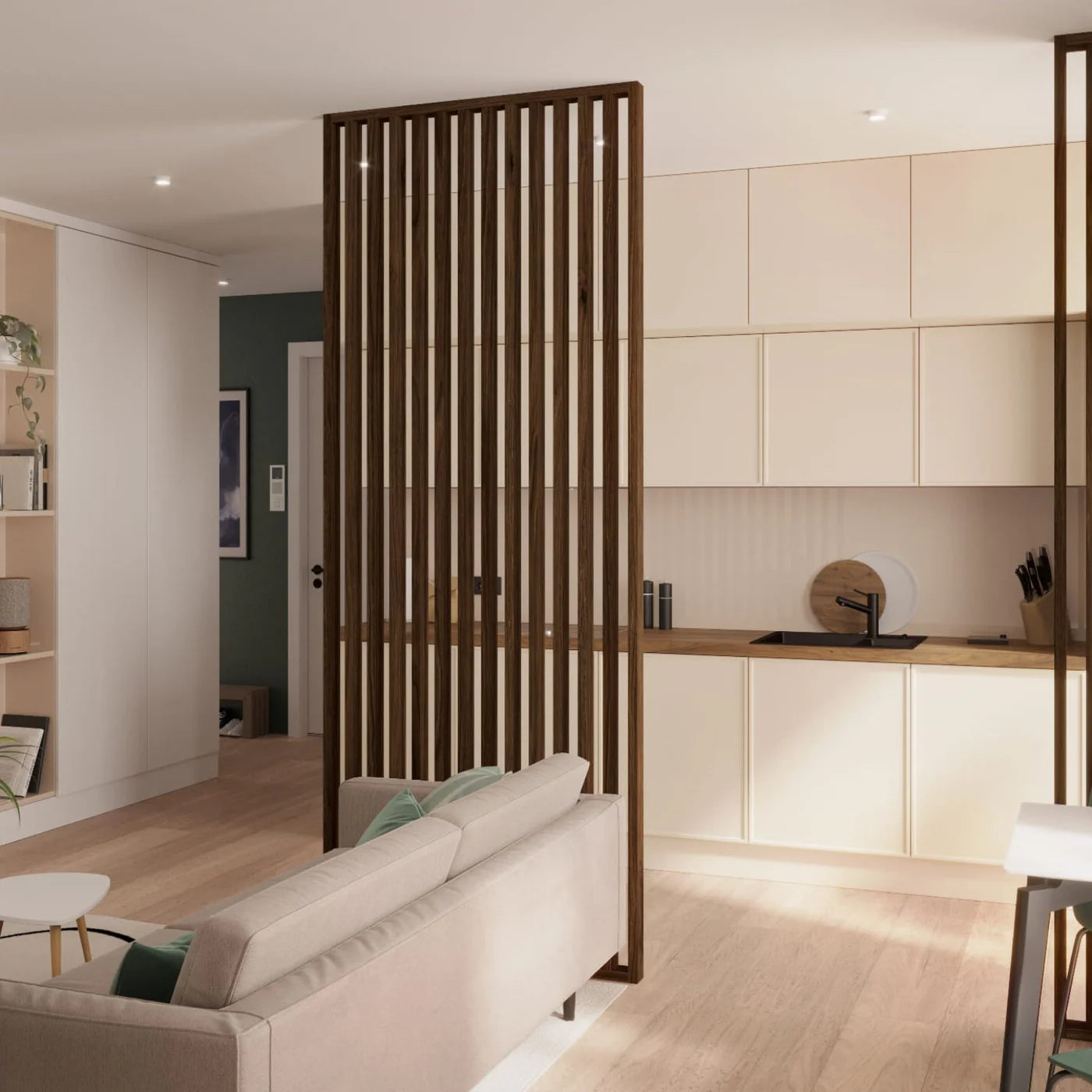 Lamellenwand Freistehend